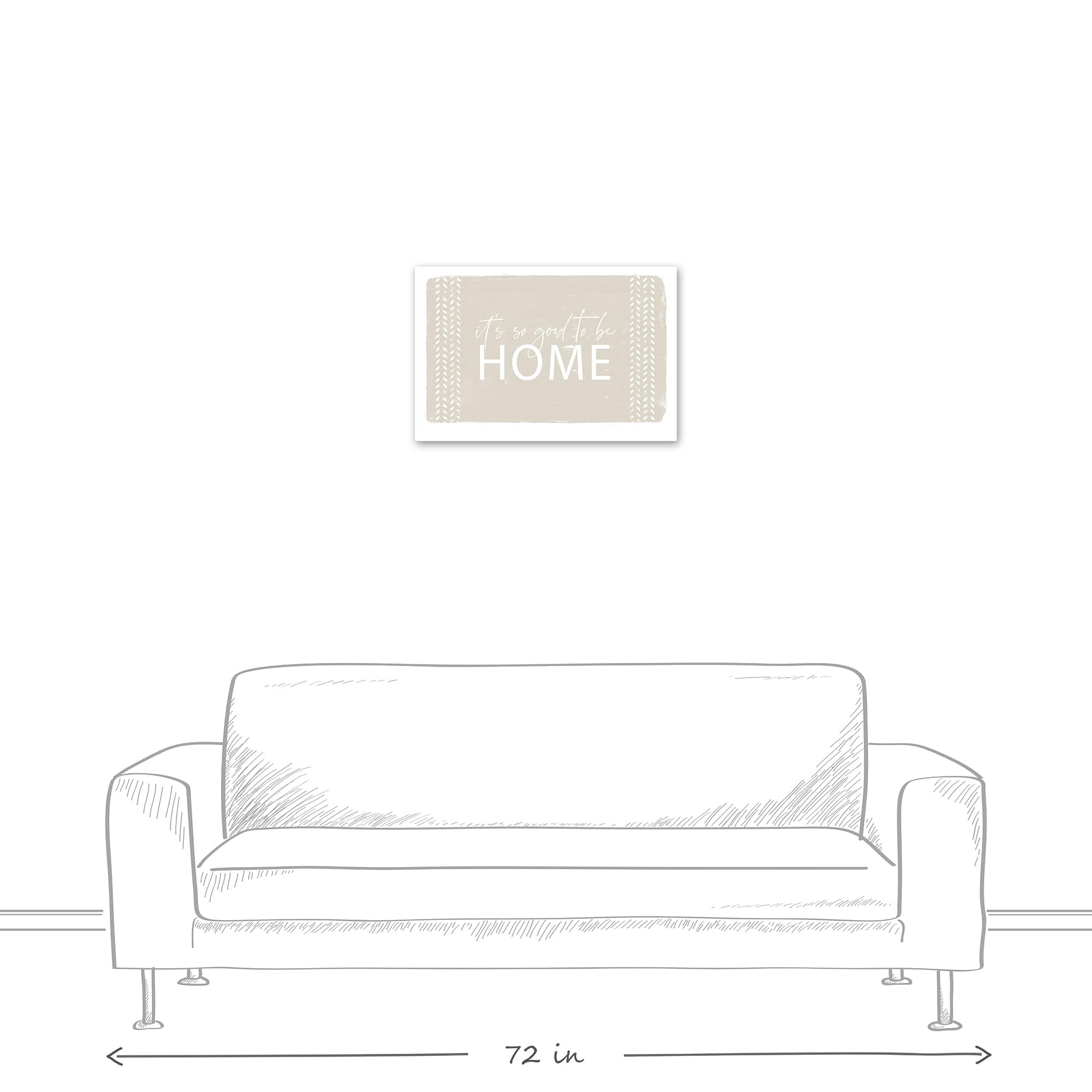 Good To Be Home 24" x 16" Canvas Wall Art