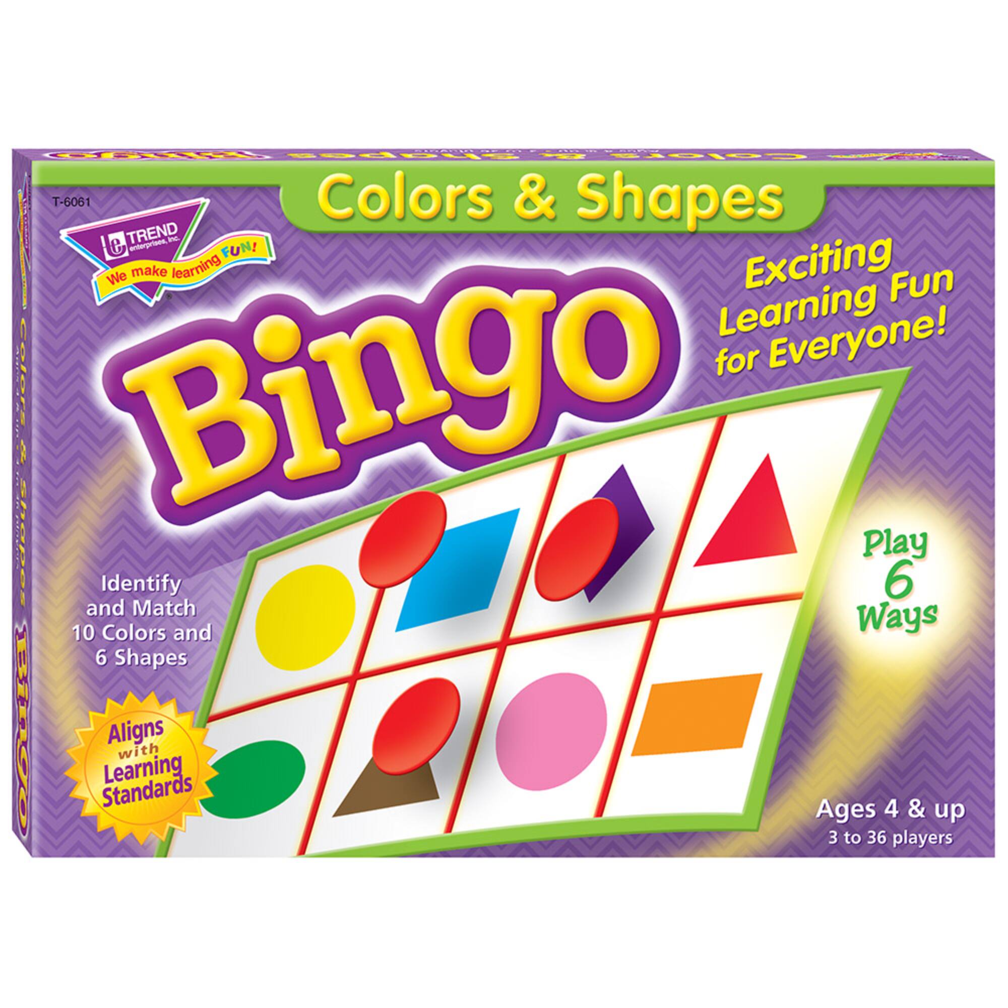 Trend Enterprises® Colors & Shapes Bingo