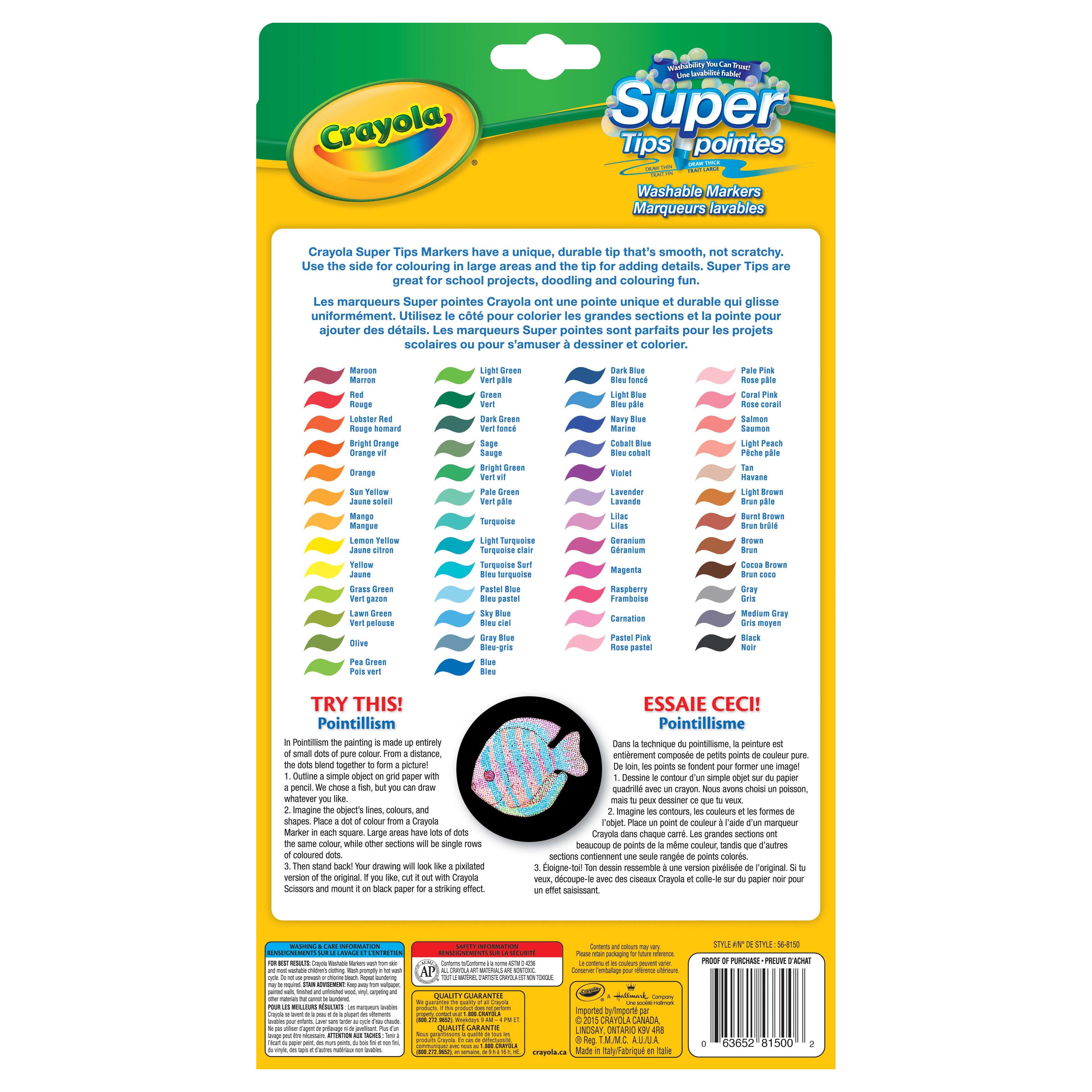 Crayola® Super Tips Washable Markers, 50 Count