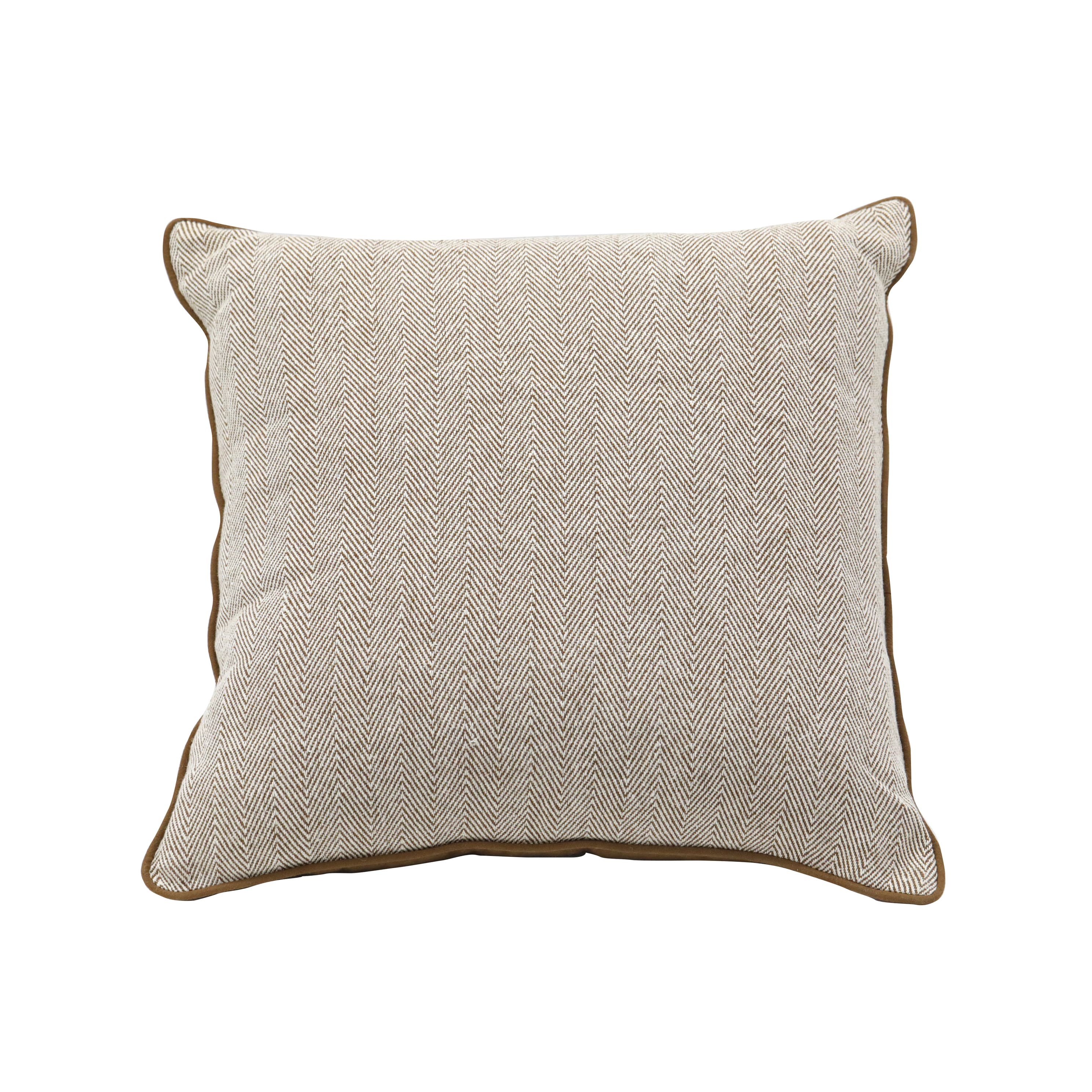 18" Brown Herringbone Pillow by Ashland®