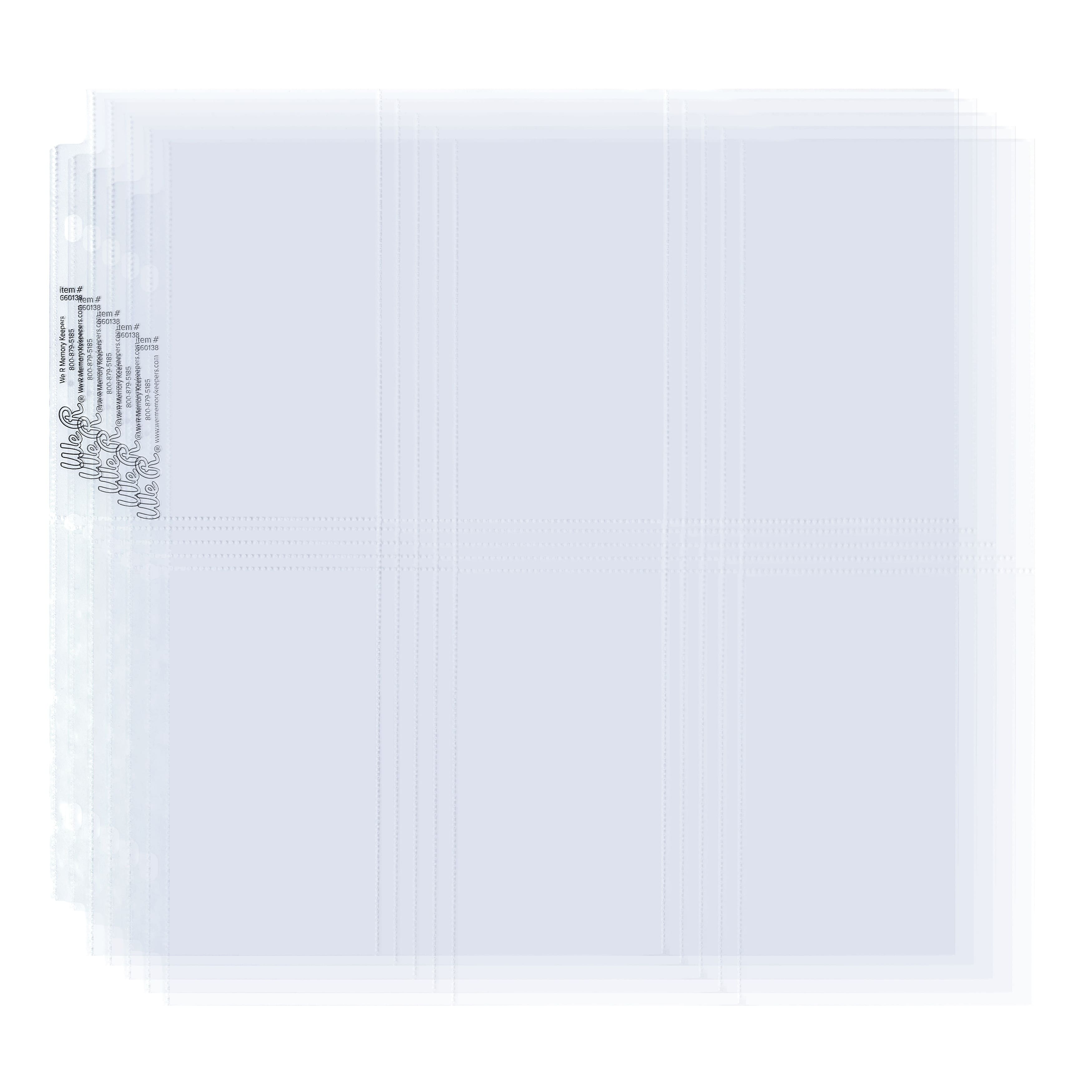 We R Memory Keepers® 12" x 12" Ring Photo Sleeves with 6" x 4" Pockets