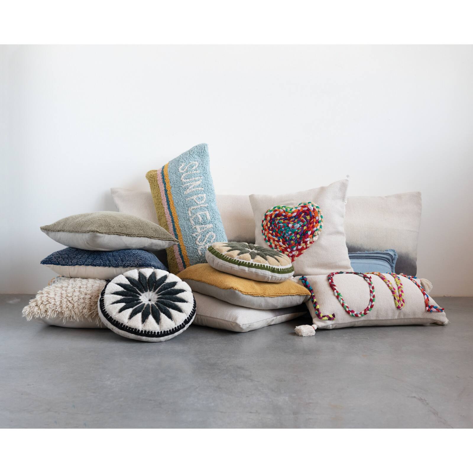 Hello Honey® Sun Please Cotton Striped Pillow
