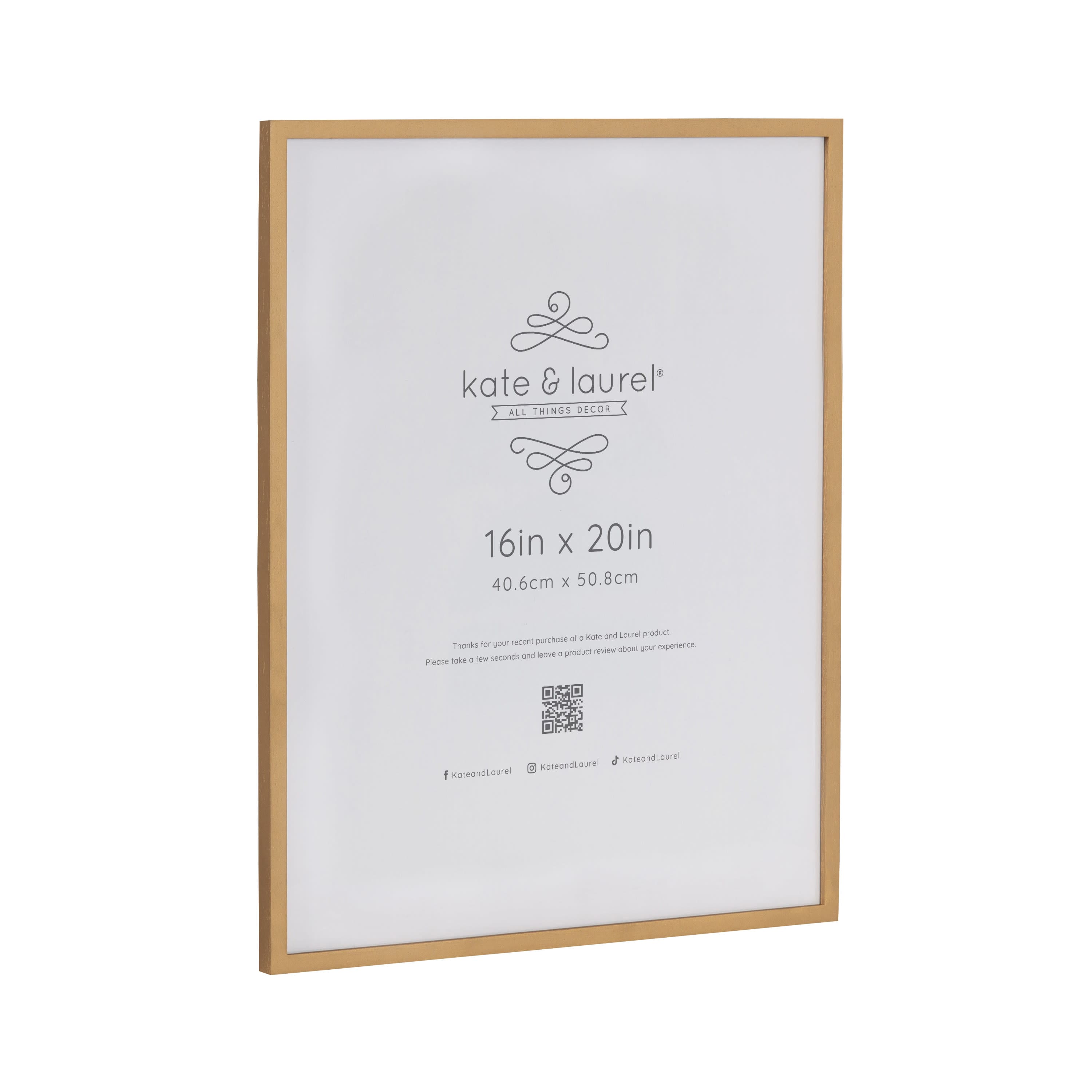 Kate and Laurel Gold Gallery Wall Wood Photo Frame