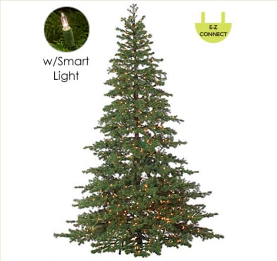 7.5Ft Pre-Lit Full Layered Pine Artificial Christmas Tree, Multicolor LED Lights By Northlight in Green | 7.5 ft | Michaels®