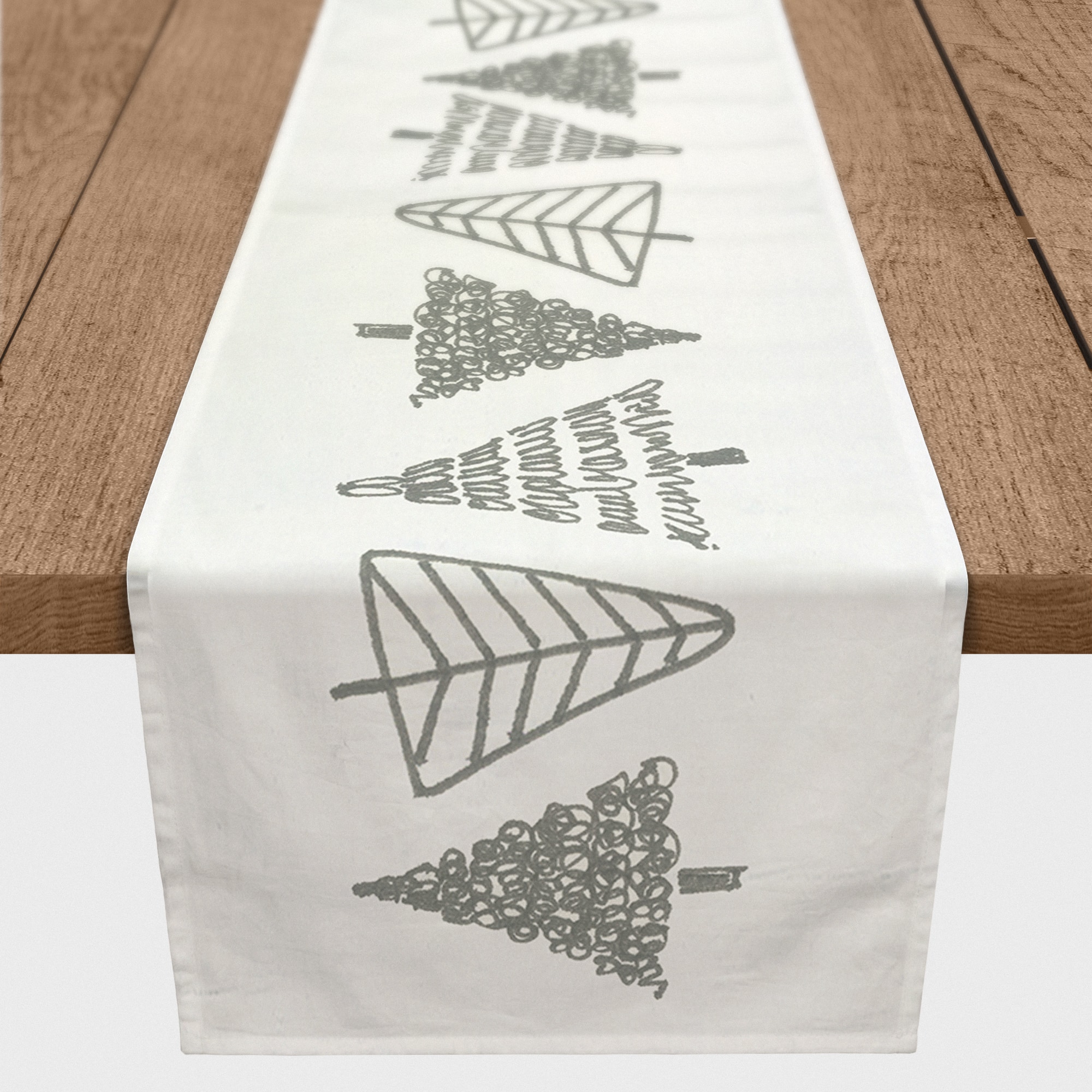 Tree Doodle 16" x 72" Cotton Twill Runner