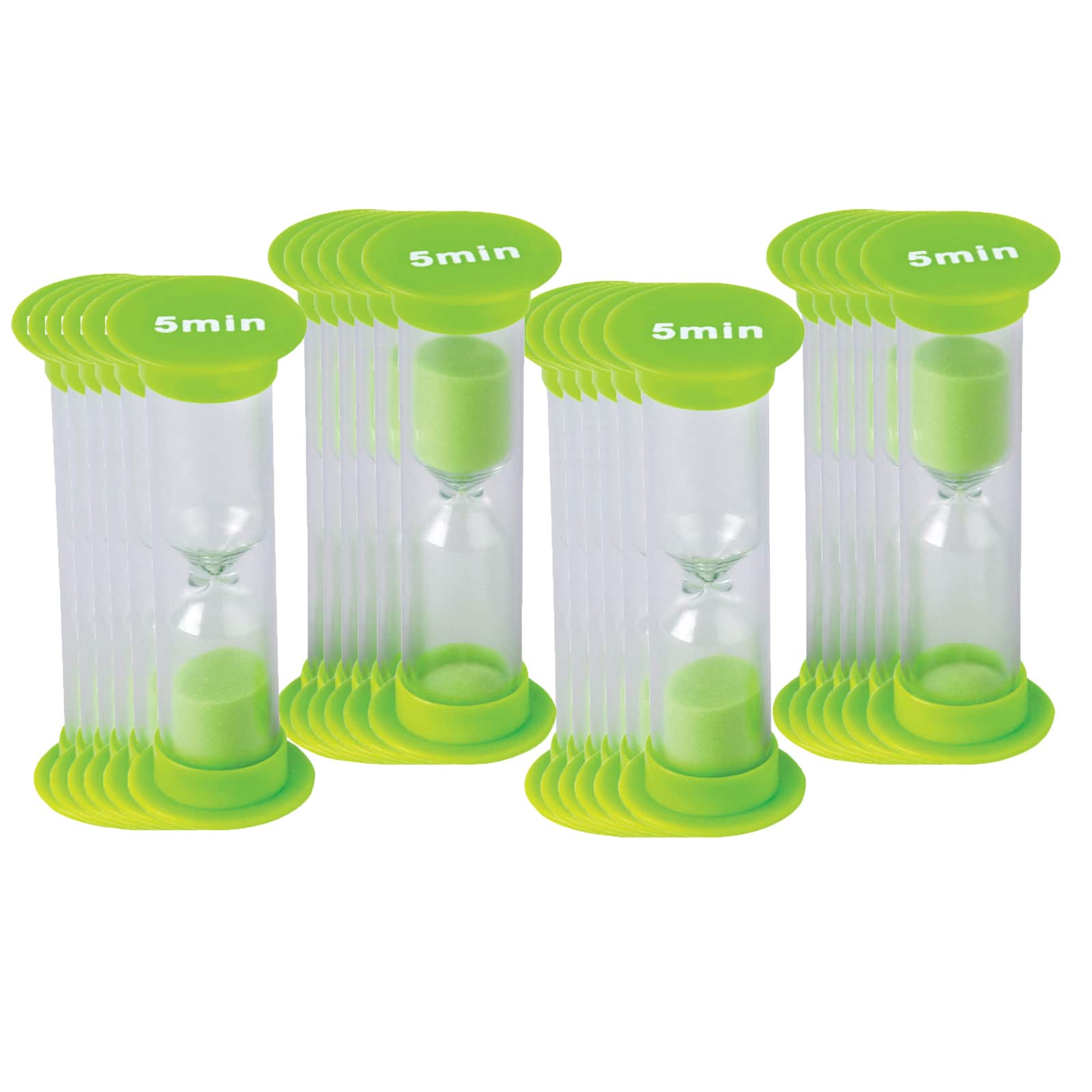 Teacher Created Resources Mini 5 Minute Sand Timers, 6 packs of 4