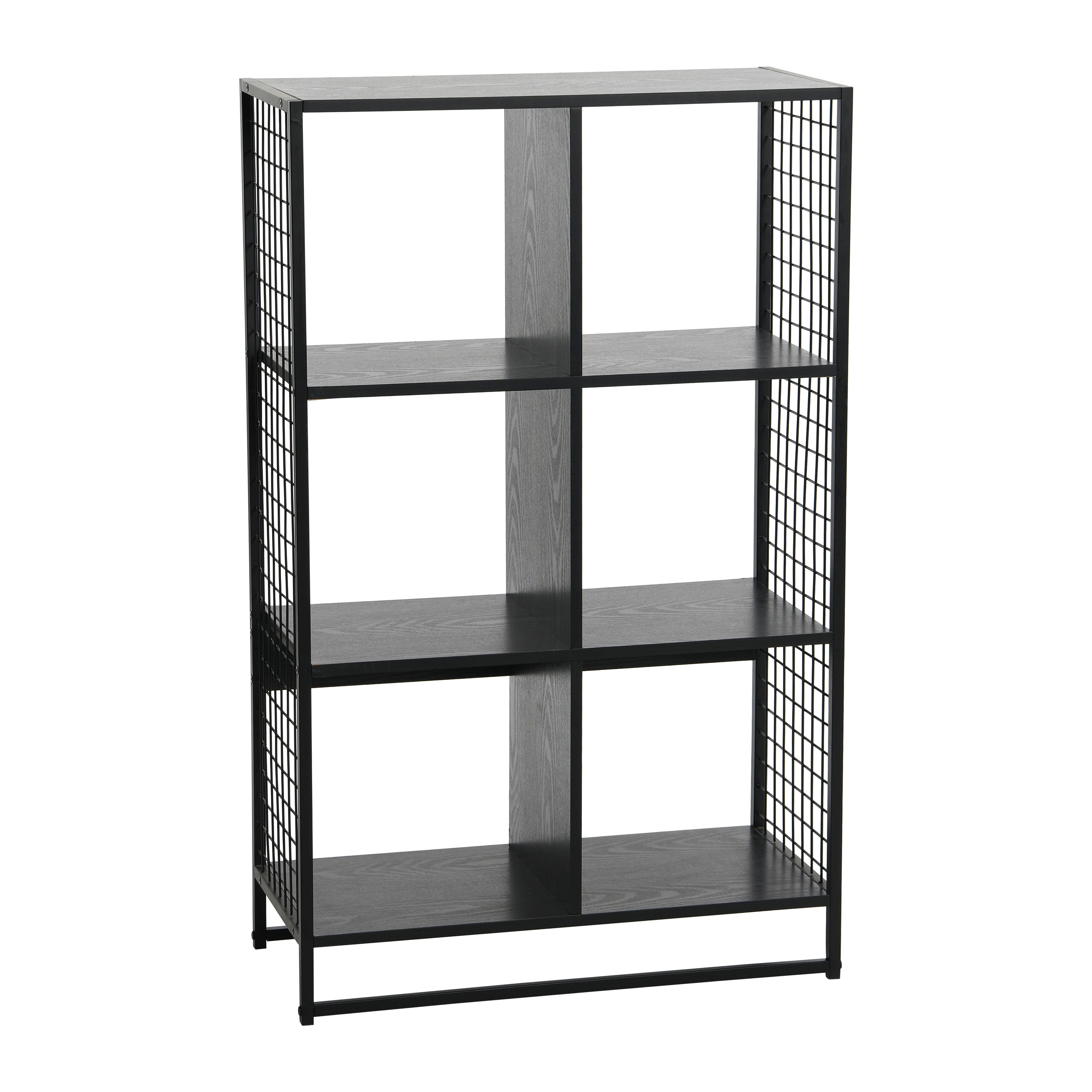 Household Essentials Trellis 6 Compartment Storage Bookshelf