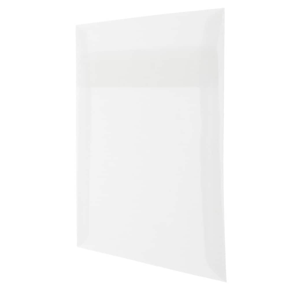 JAM Paper 6.5" x 6.5" Clear Translucent Vellum Envelopes, 25ct.