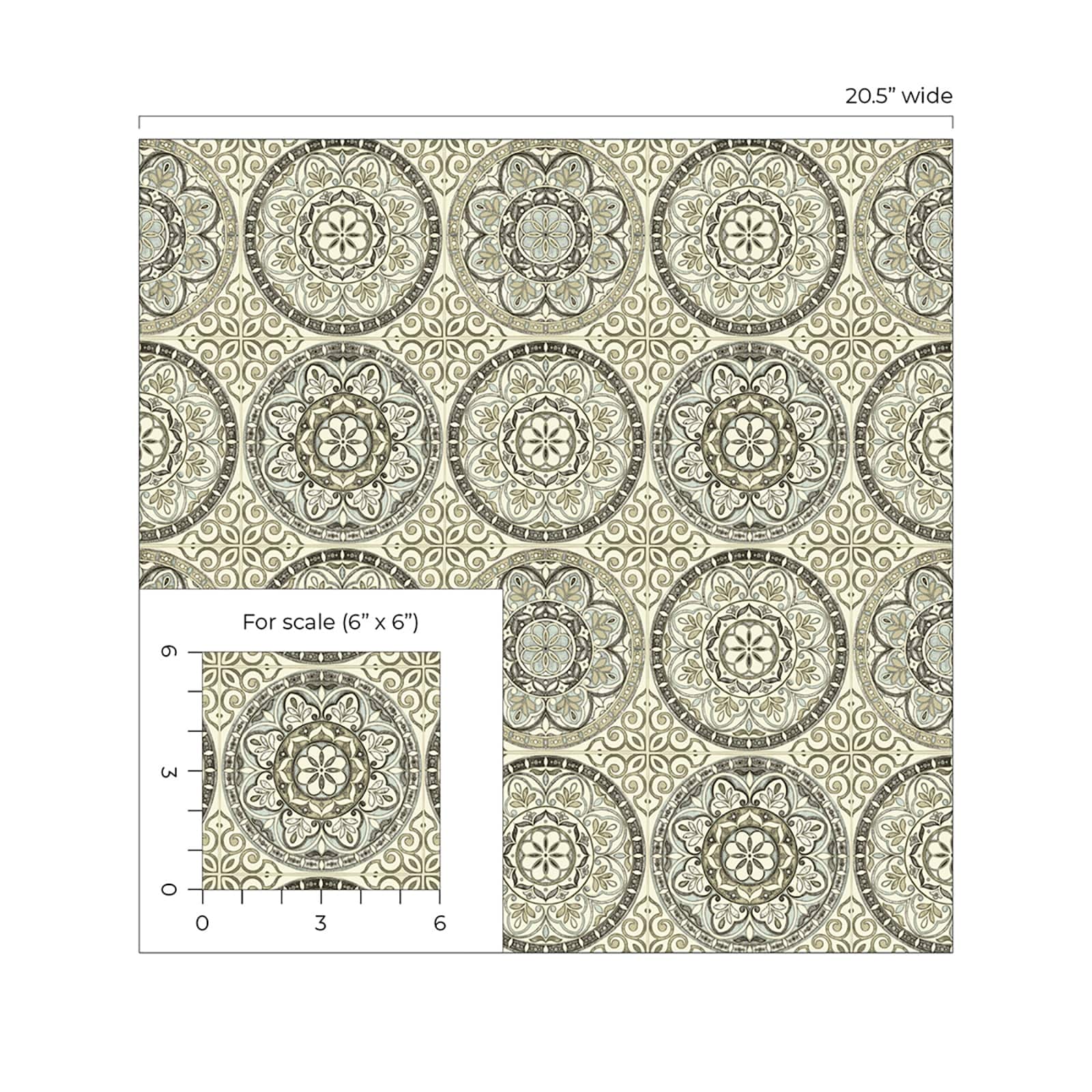 Surface Style Color Wheel Capri Peel & Stick Wallpaper