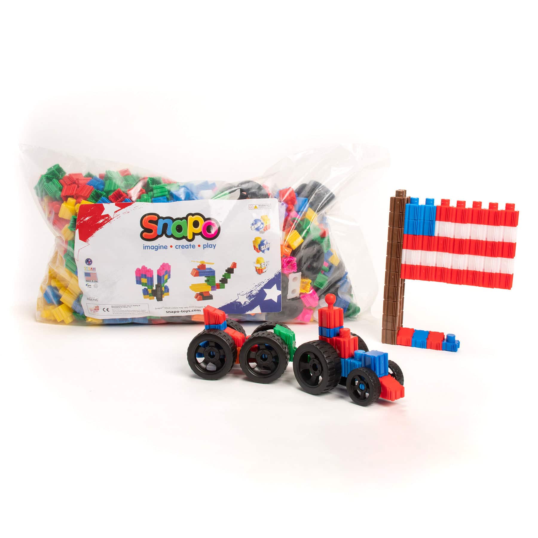 Snapo™ Jr. Building Blocks Mega Builders Kit, 1100pc.