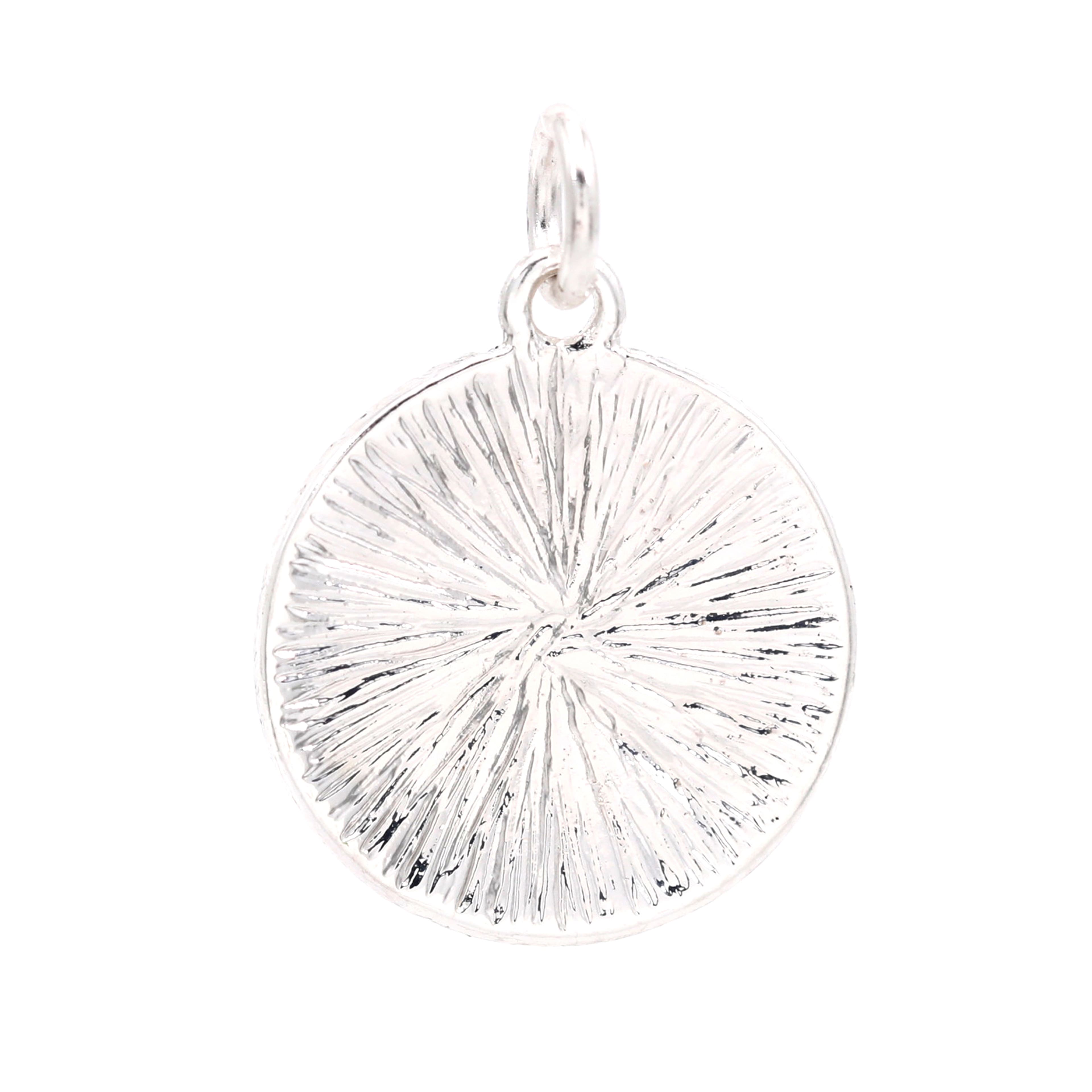 Silver Plated Antique Flowers Charm by Bead Landing™