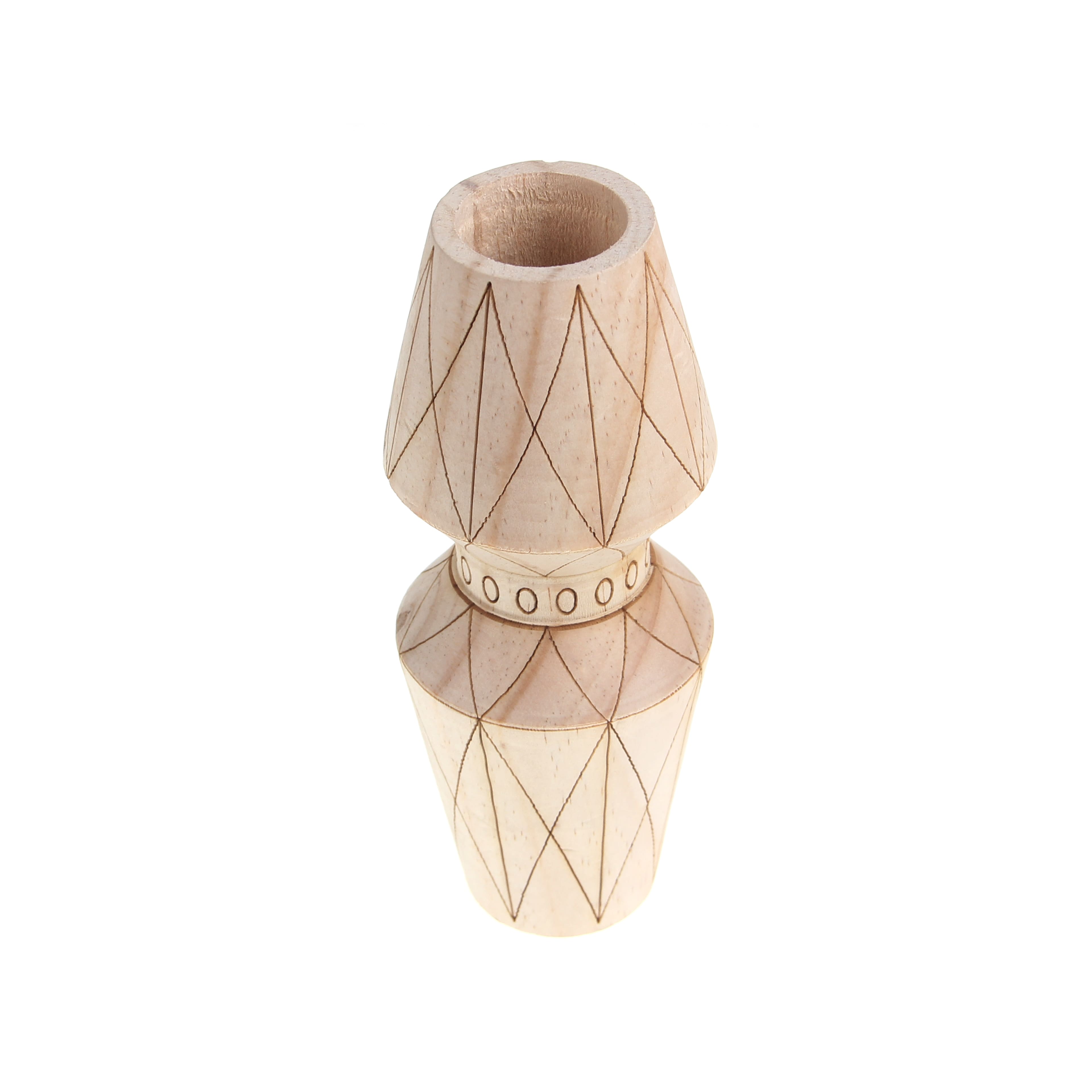Jonathan Adler x Michaels 6.5" Geometric Harlequin DIY Tiered Pinewood Vase