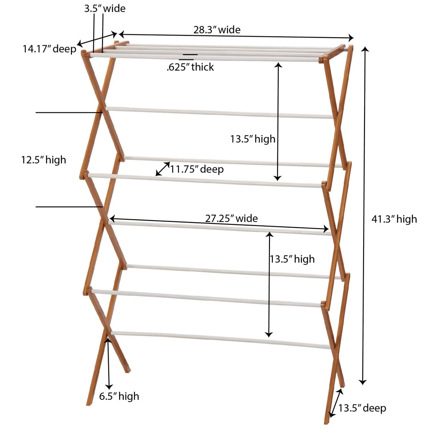Household Essentials Drying Rack (Bamboo