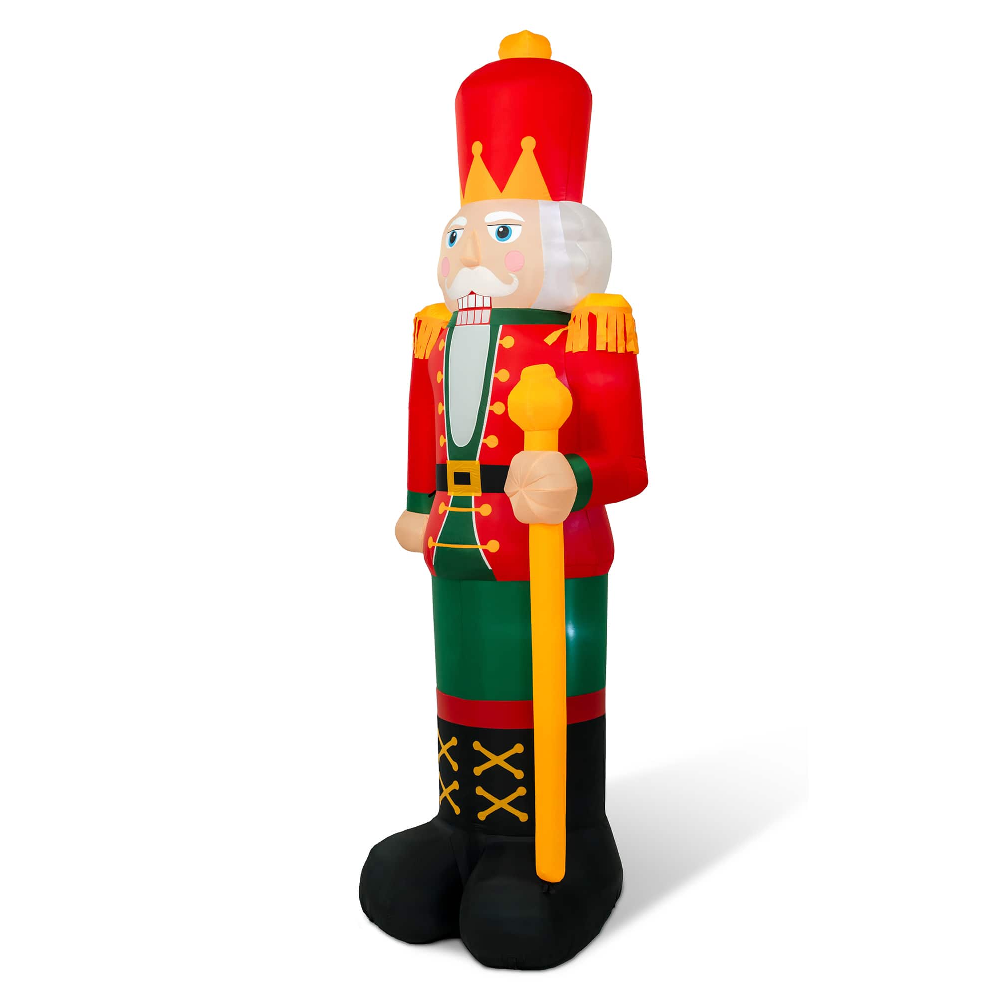 Glitzhome® 15FT Giant Lighted Inflatable Nutcracker Decor