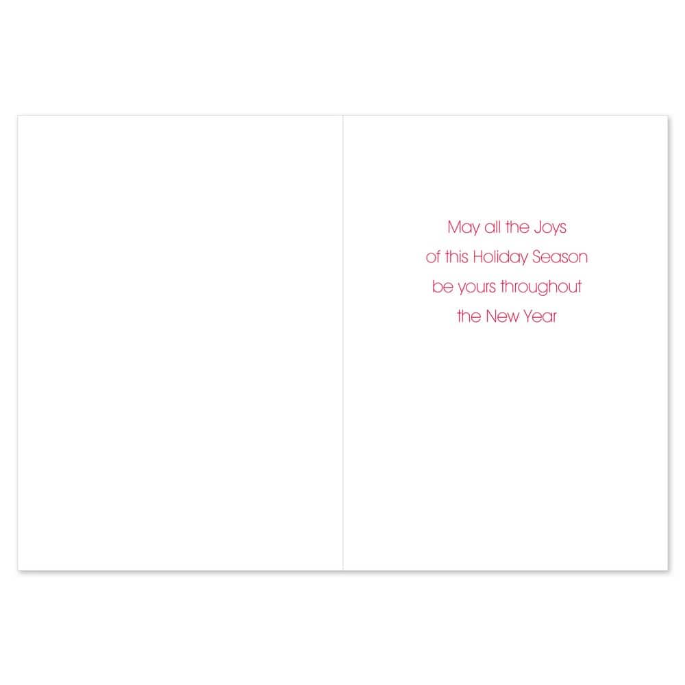 JAM Paper Sentiments Ornament Christmas Cards & Envelopes Set