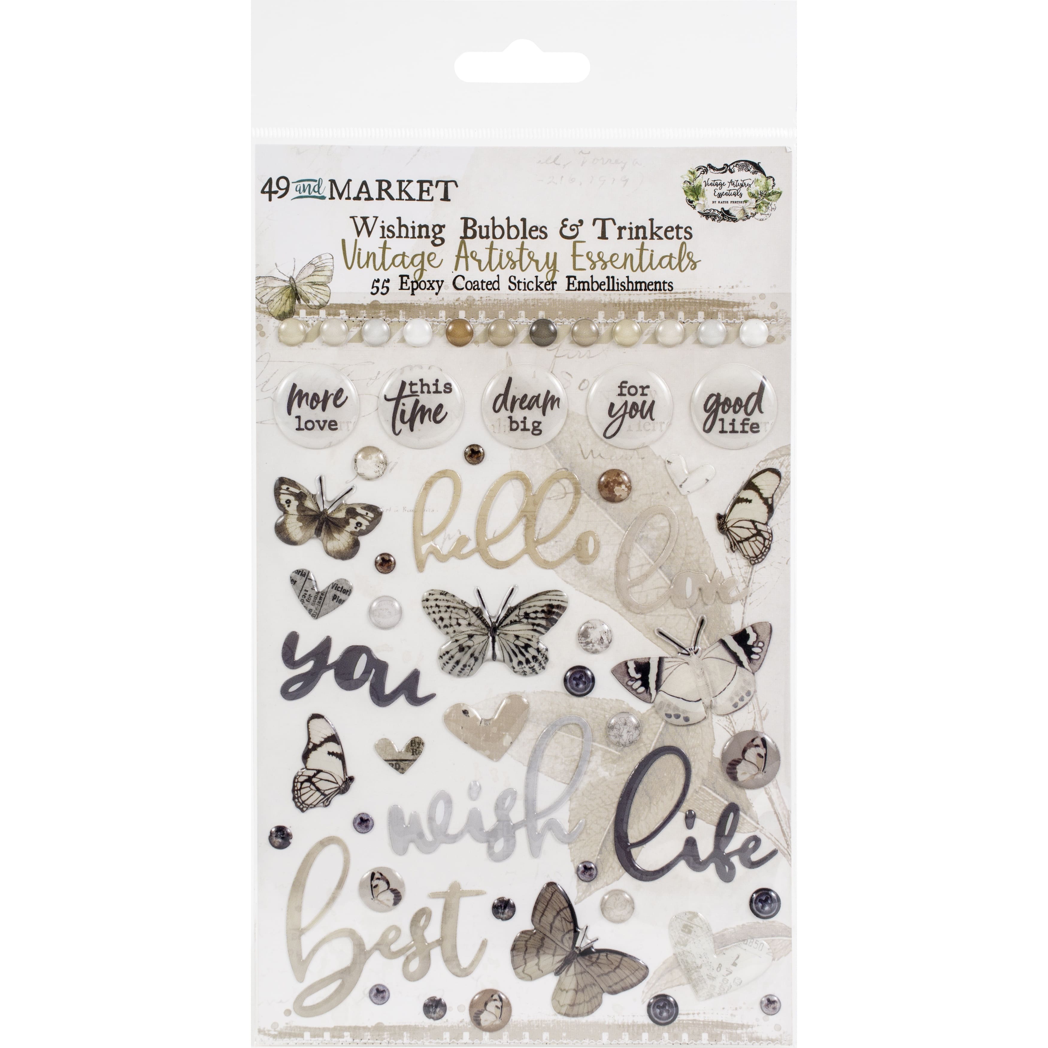 49 and Market Vintage Artistry Essentials Wishing Bubbles & Trinkets
