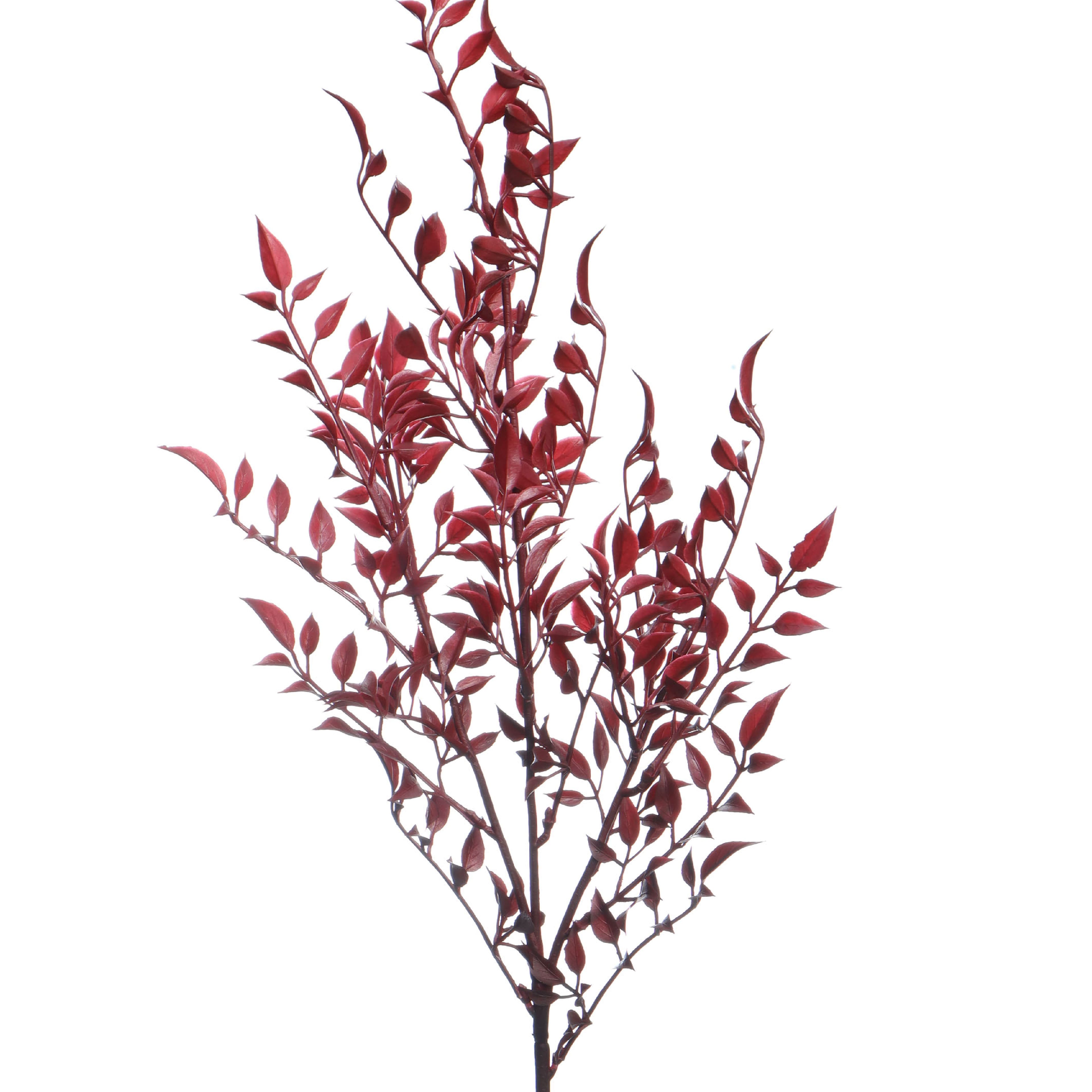 28.5" Burgundy Glittered Fern Stem by Ashland®