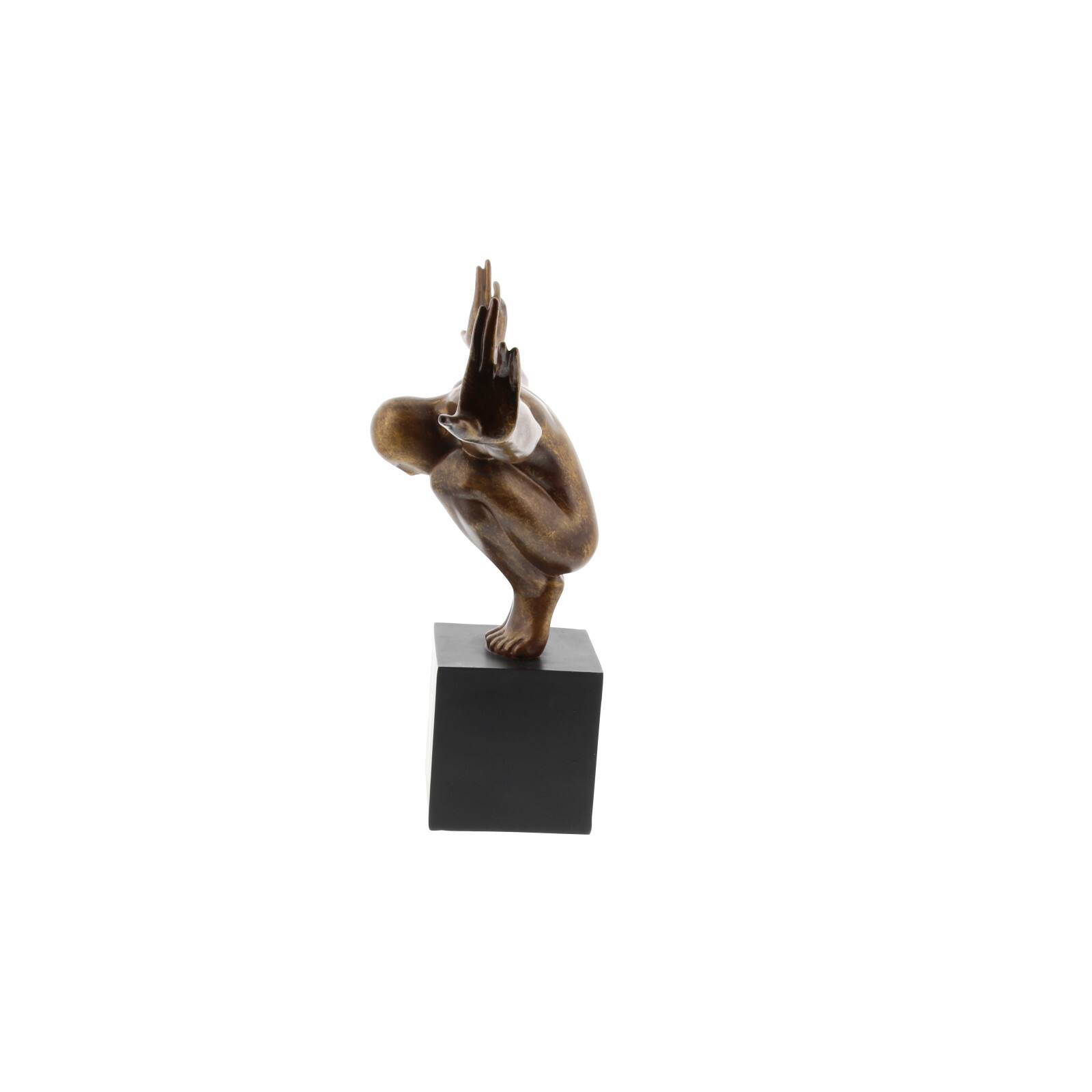 20" Bronze Human Figure Decor Sculpture