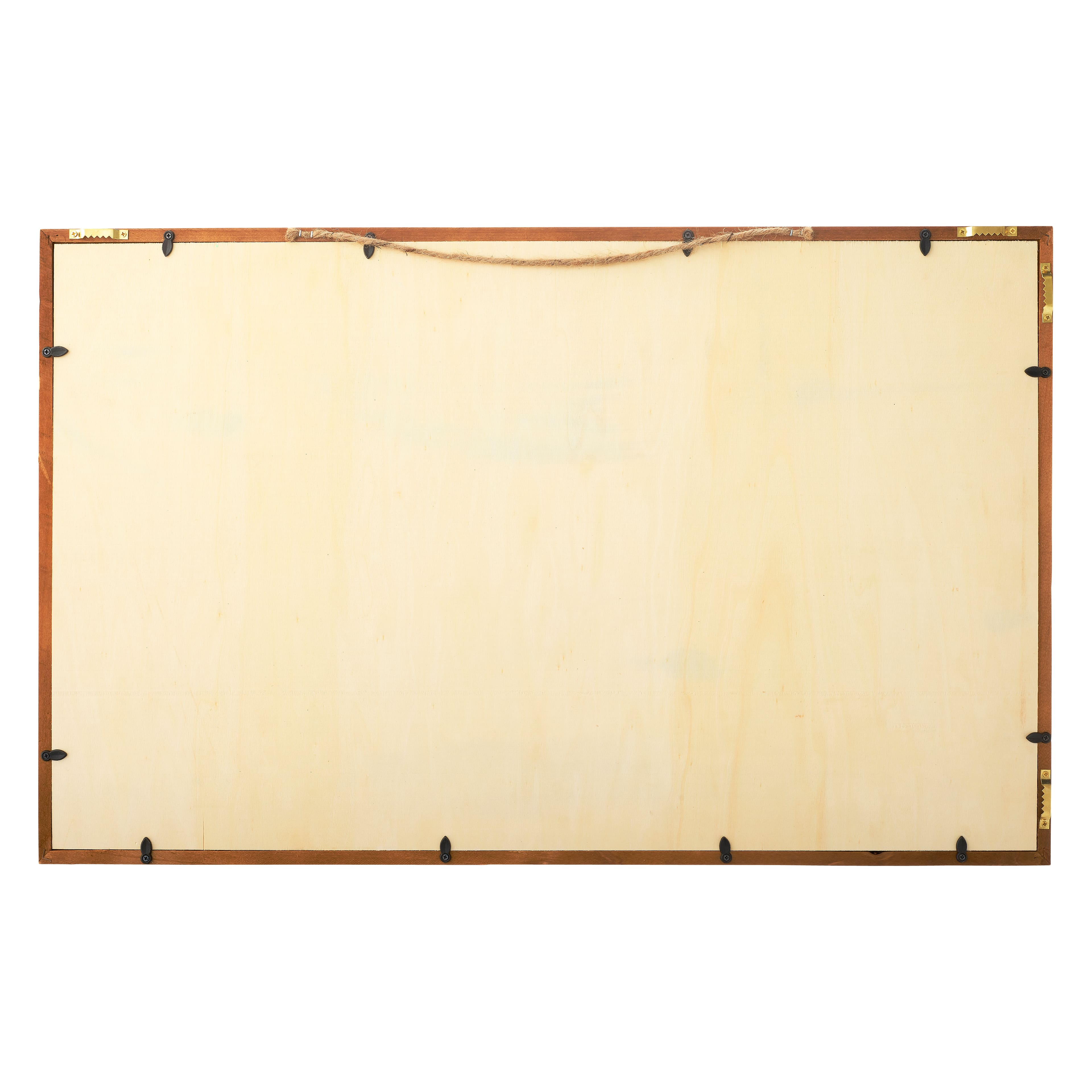 27" Unfinished Plaque with Brown Frame by Make Market®