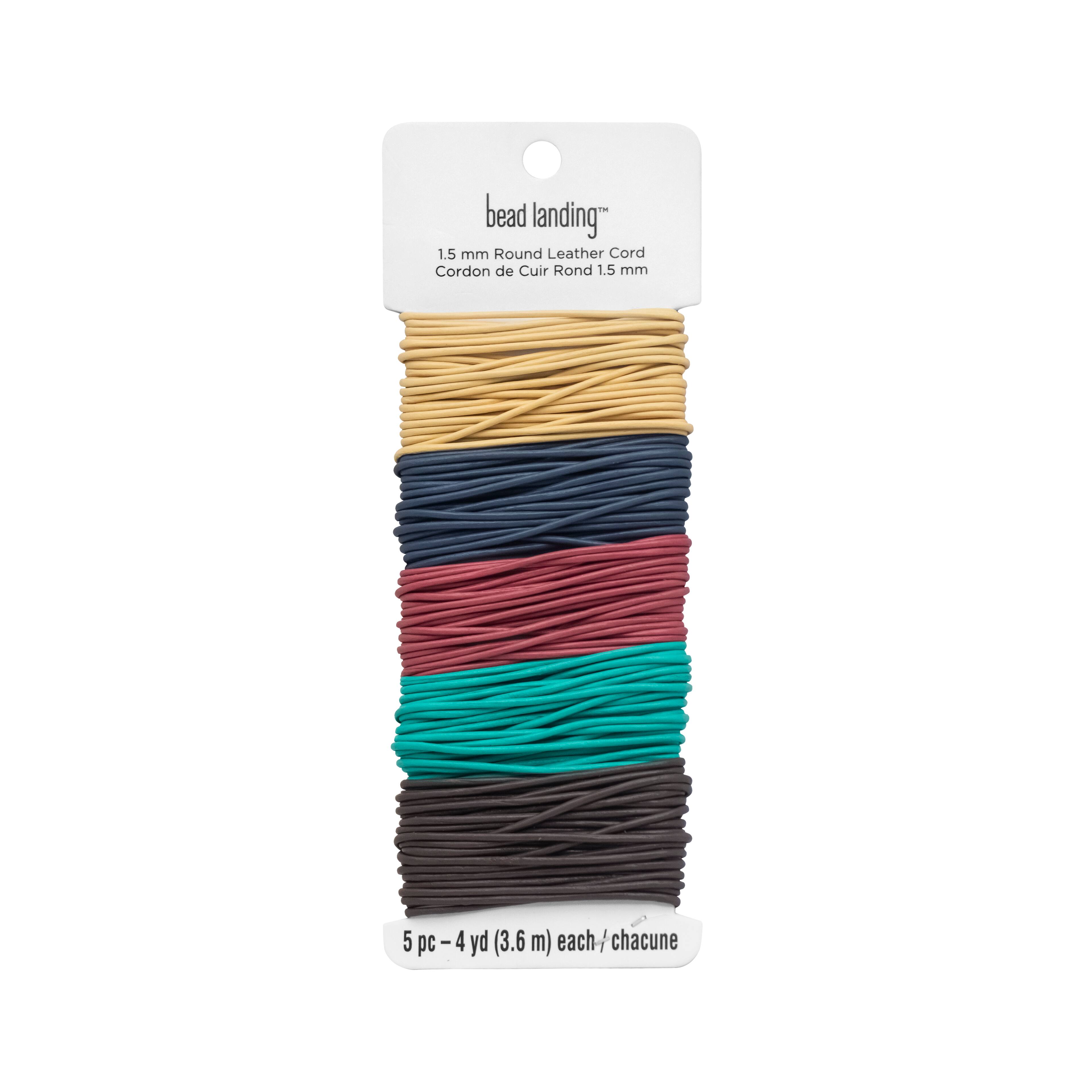 1.5mm Light Round Leather Cord Assortment by Bead Landing™