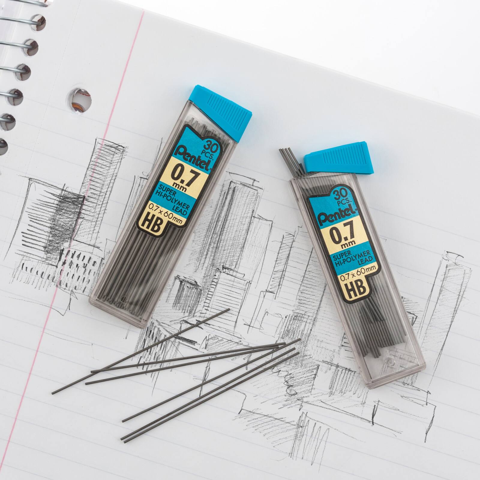 Pentel® 0.7mm HB Super Hi-Polymer Lead Refills, 30ct.
