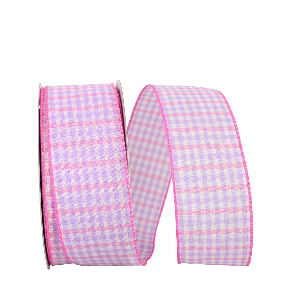 Reliant Gingham Check Bright Wired Ribbon