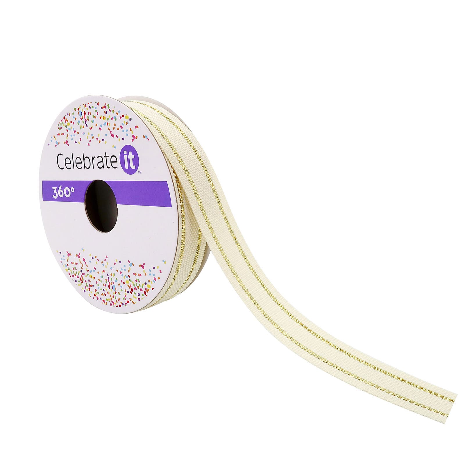 12 Pack: 5/8" x 5yd. Ticking Striped Grosgrain Ribbon by Celebrate It™