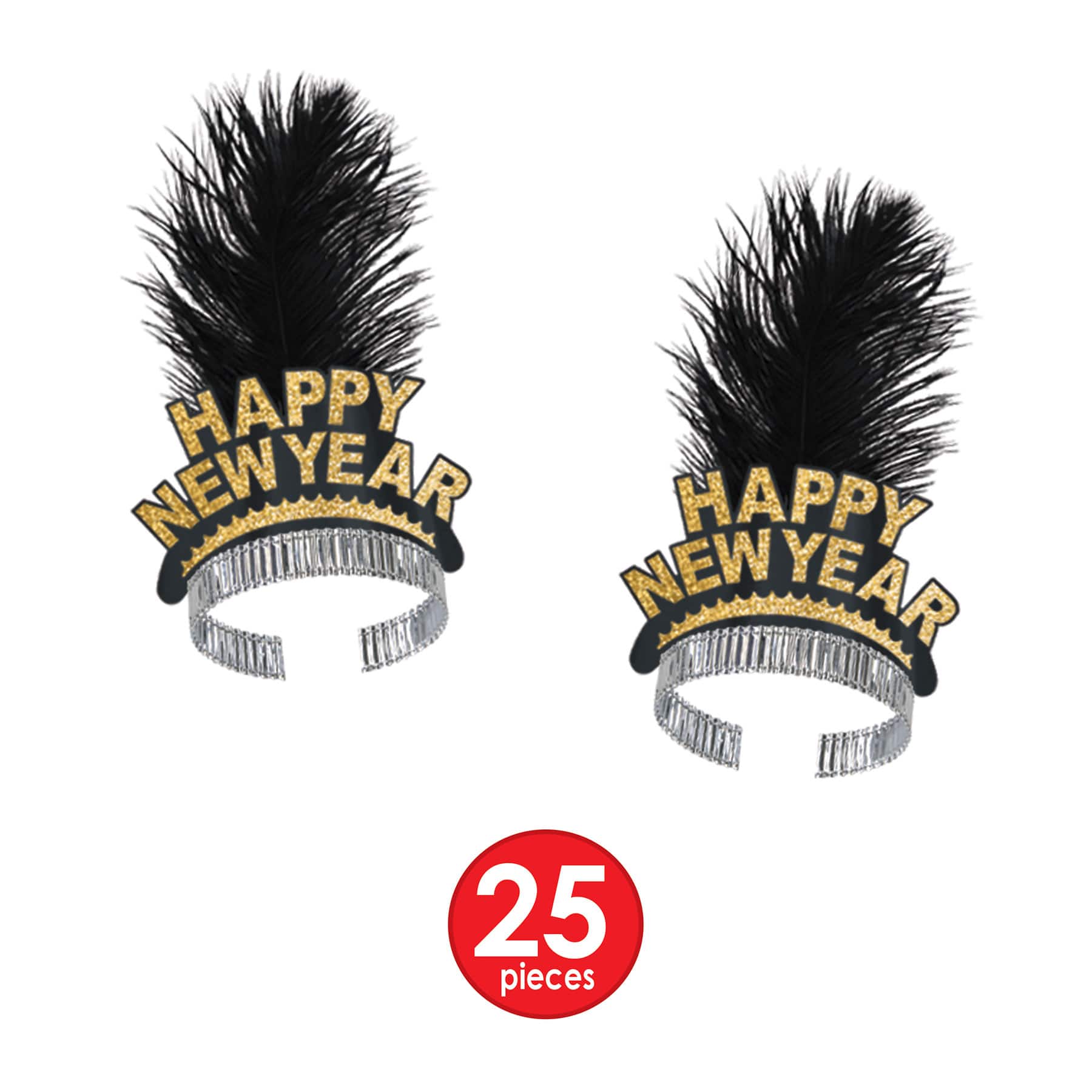 Beistle Gold & Black New Year Topaz Party Favor Kit for 50