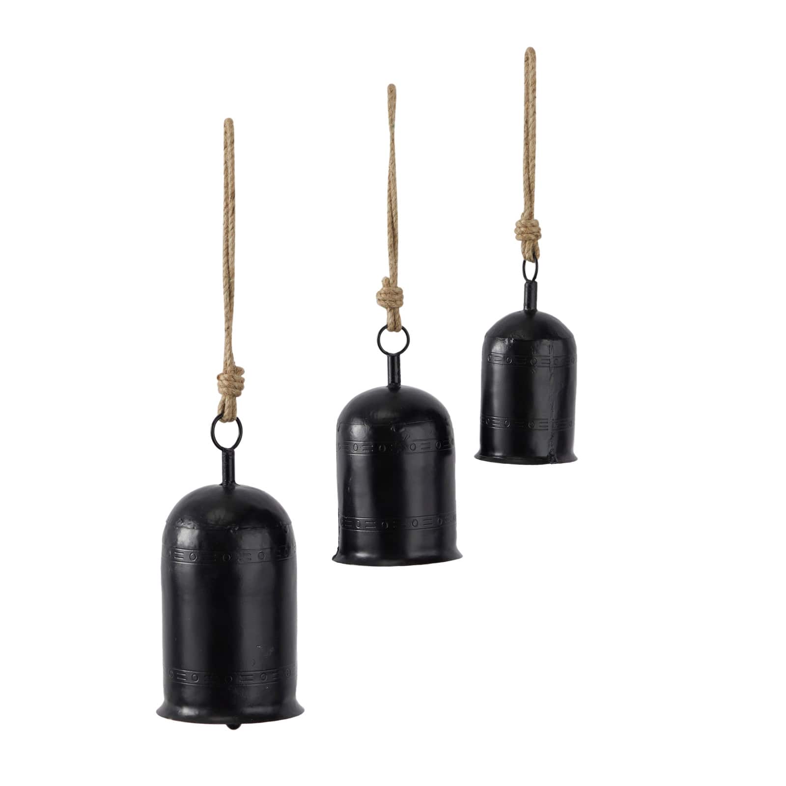Metal Bohemian Decorative Cowbells Set