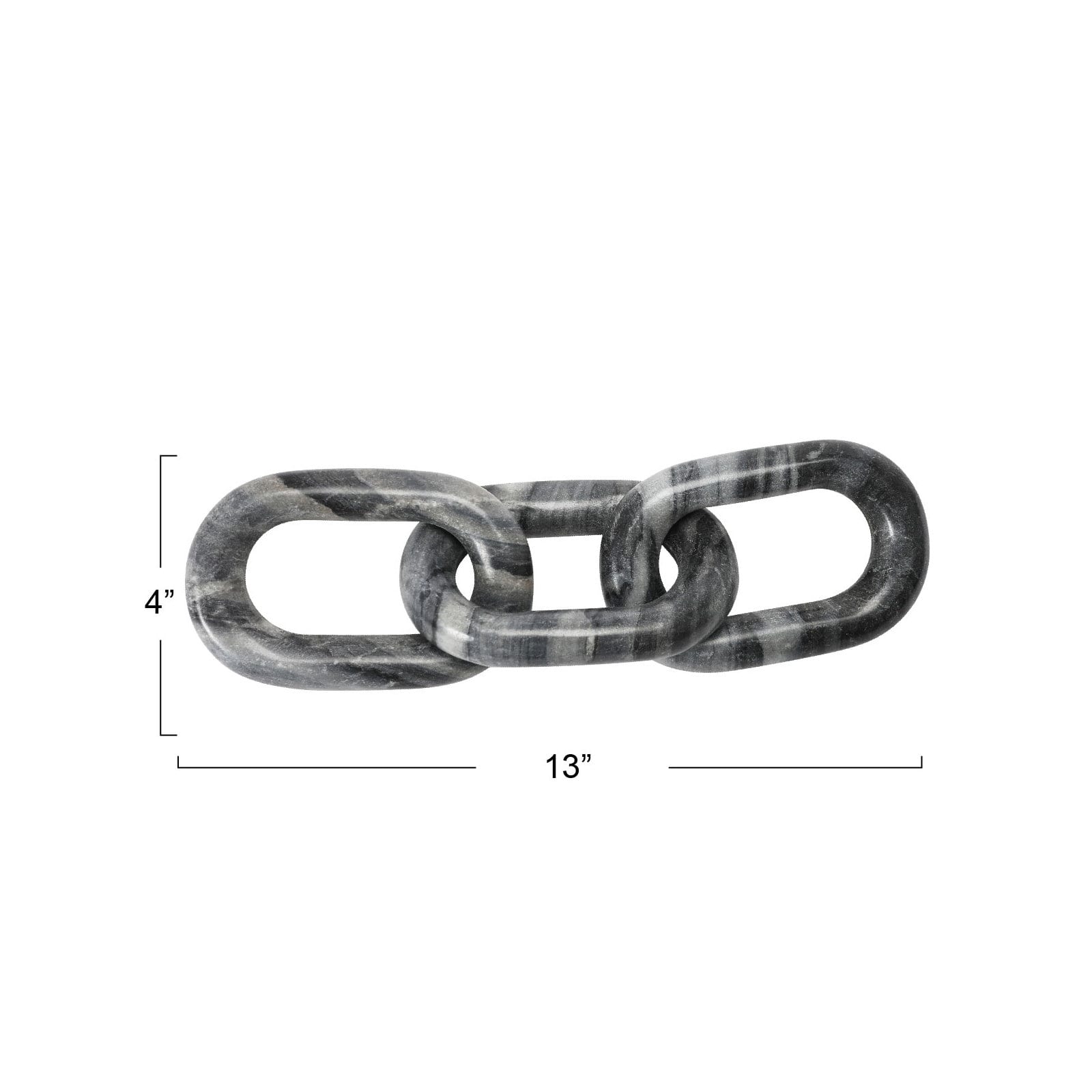 Hello Honey® 13" Variegated Decorative Marble Chain