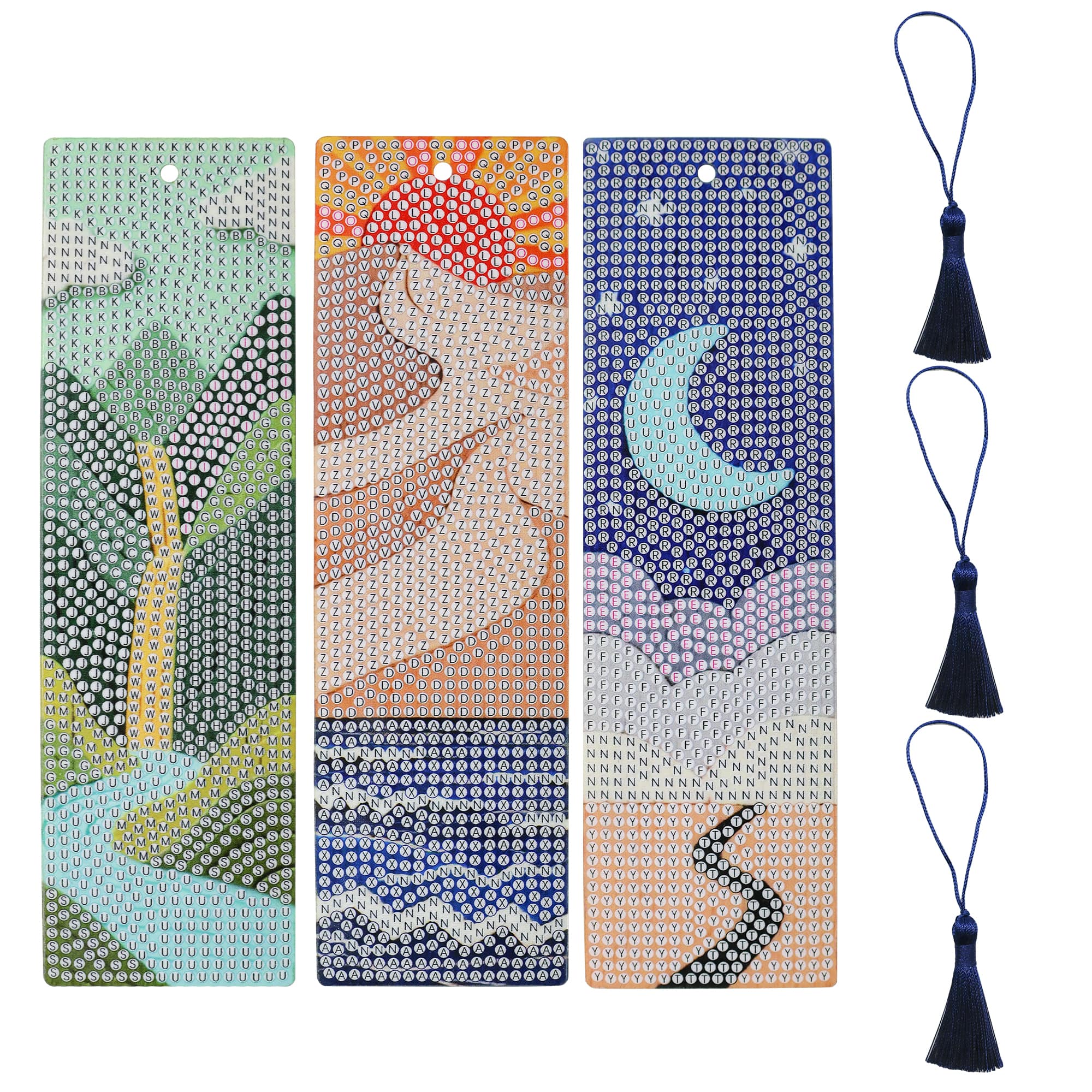 Landscapes 3-Piece Diamond Art Bookmark Kit by Make Market®