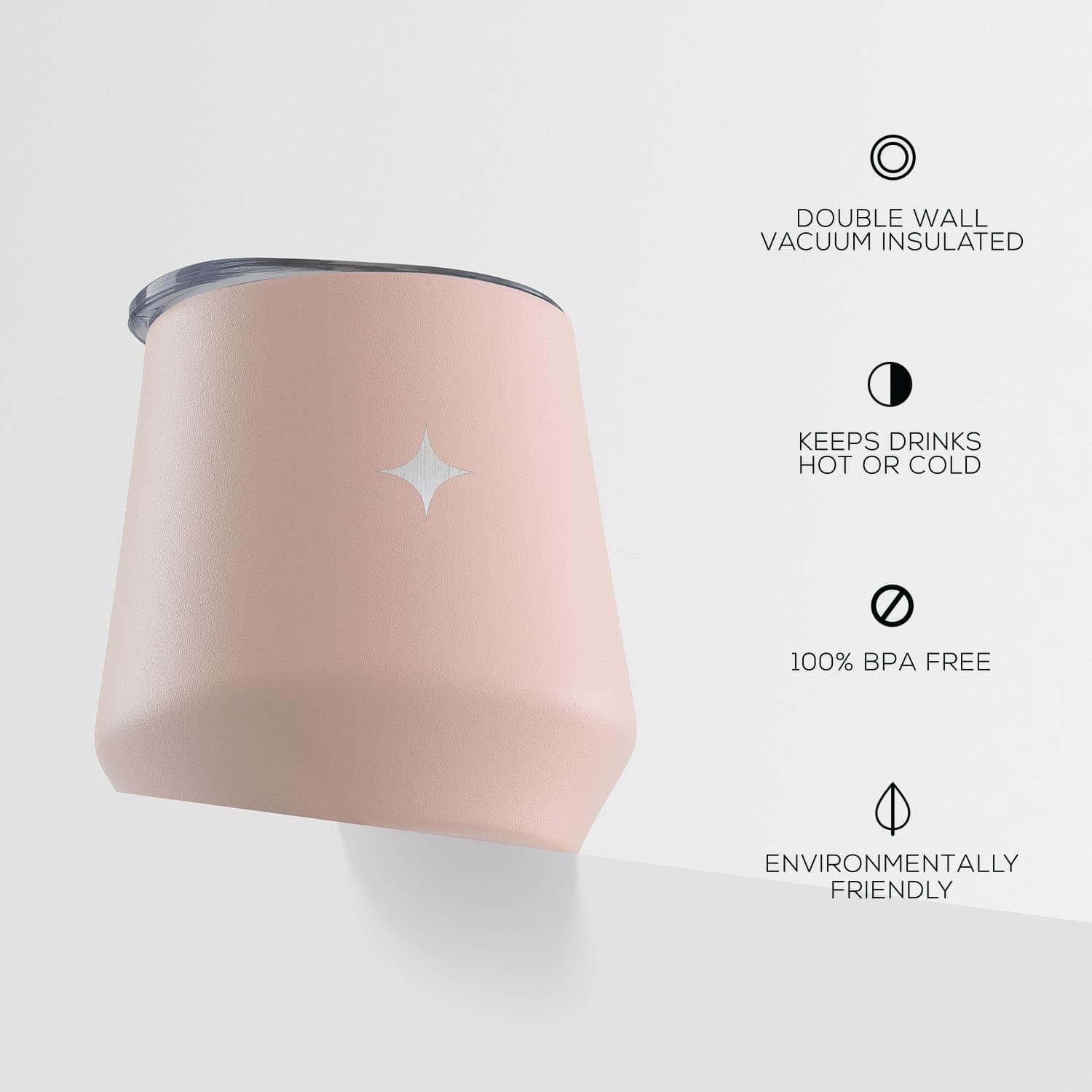 JoyJolt® 12oz. Vacuum Insulated Stemless Wine Tumbler with Lid