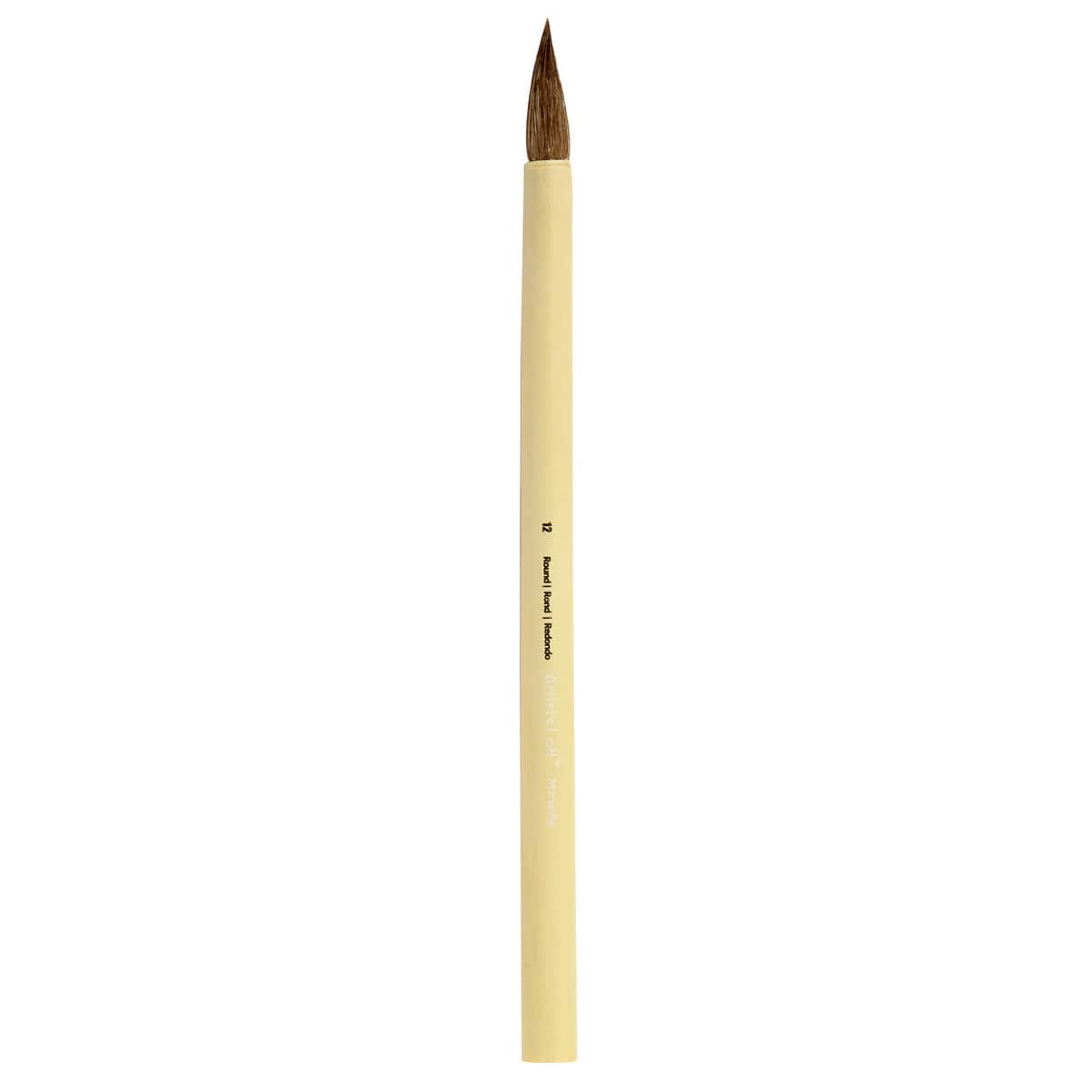12 Pack: Marseille Series 150 Bamboo Short Handle Round Brush by Artist's Loft™, Size 12