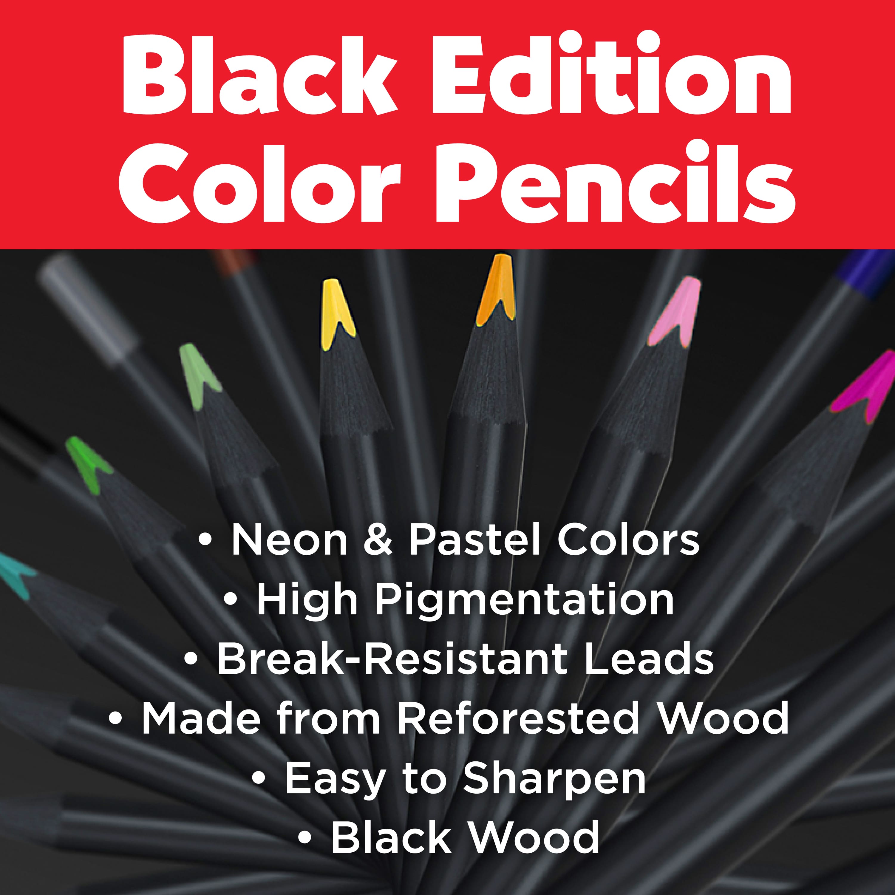 Faber-Castell® Black Edition Pastel Coloured Pencils
