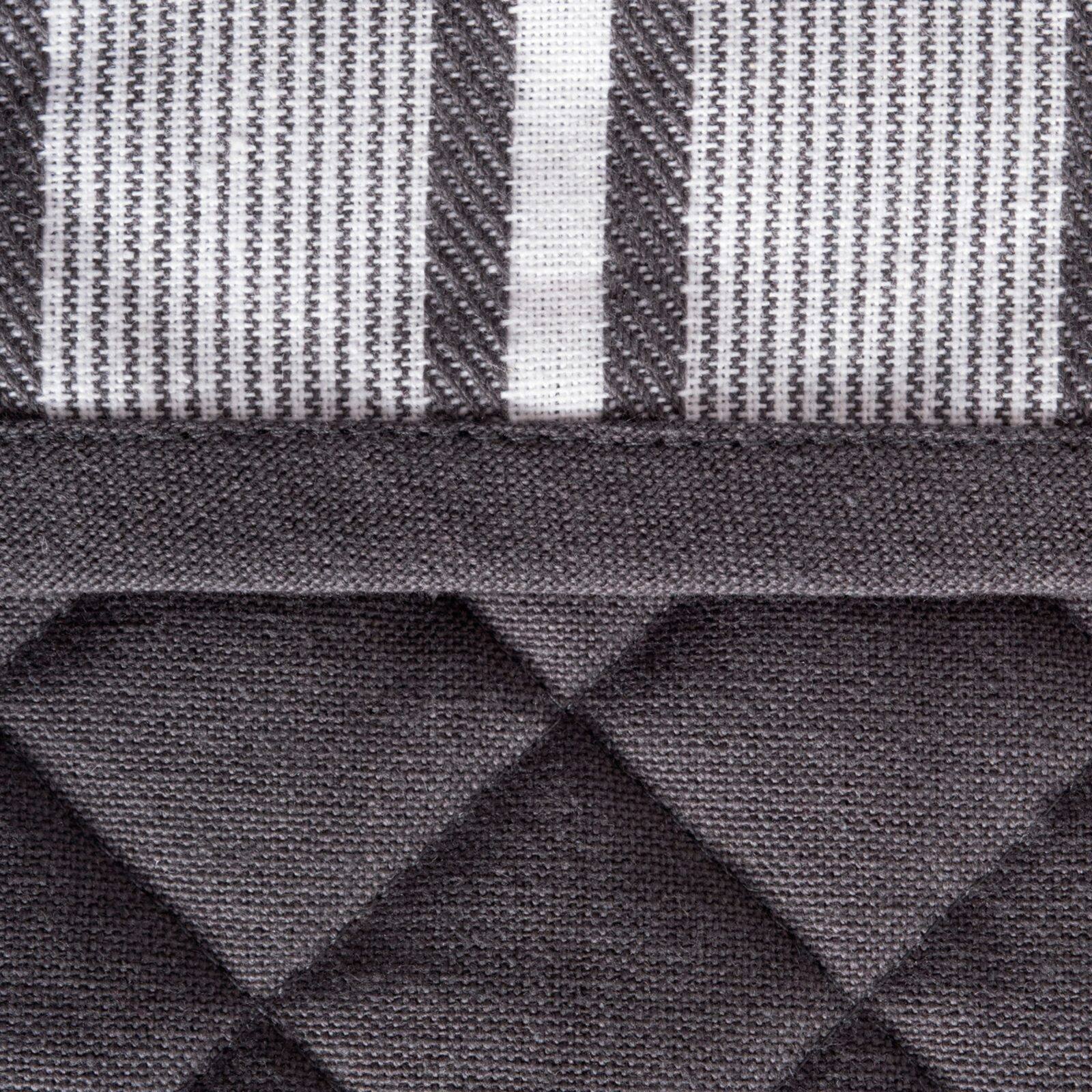 DII® Mineral Gray Stripe Double Oven Mitt