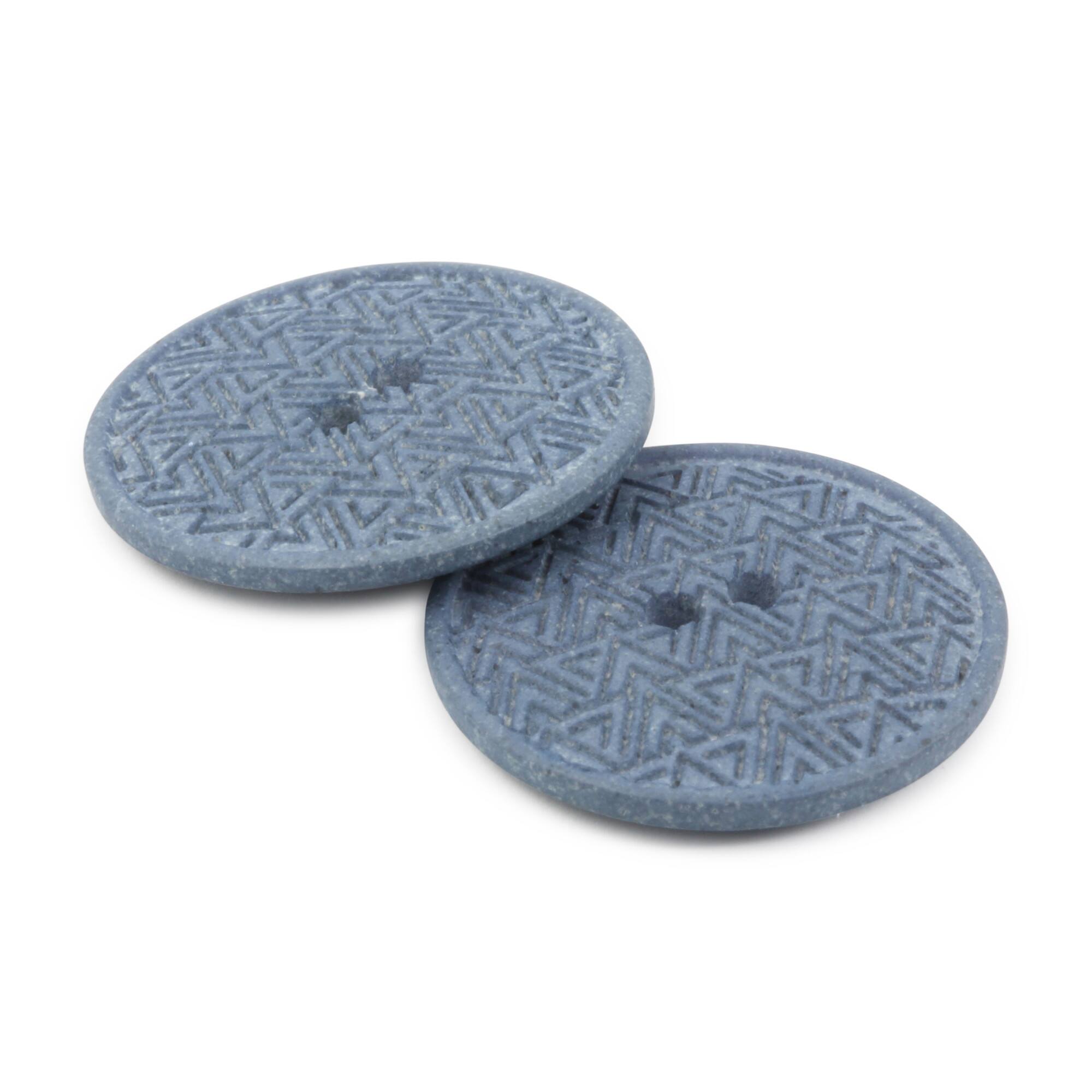 Dritz® 20mm Recycled Hemp Geometric Round Button