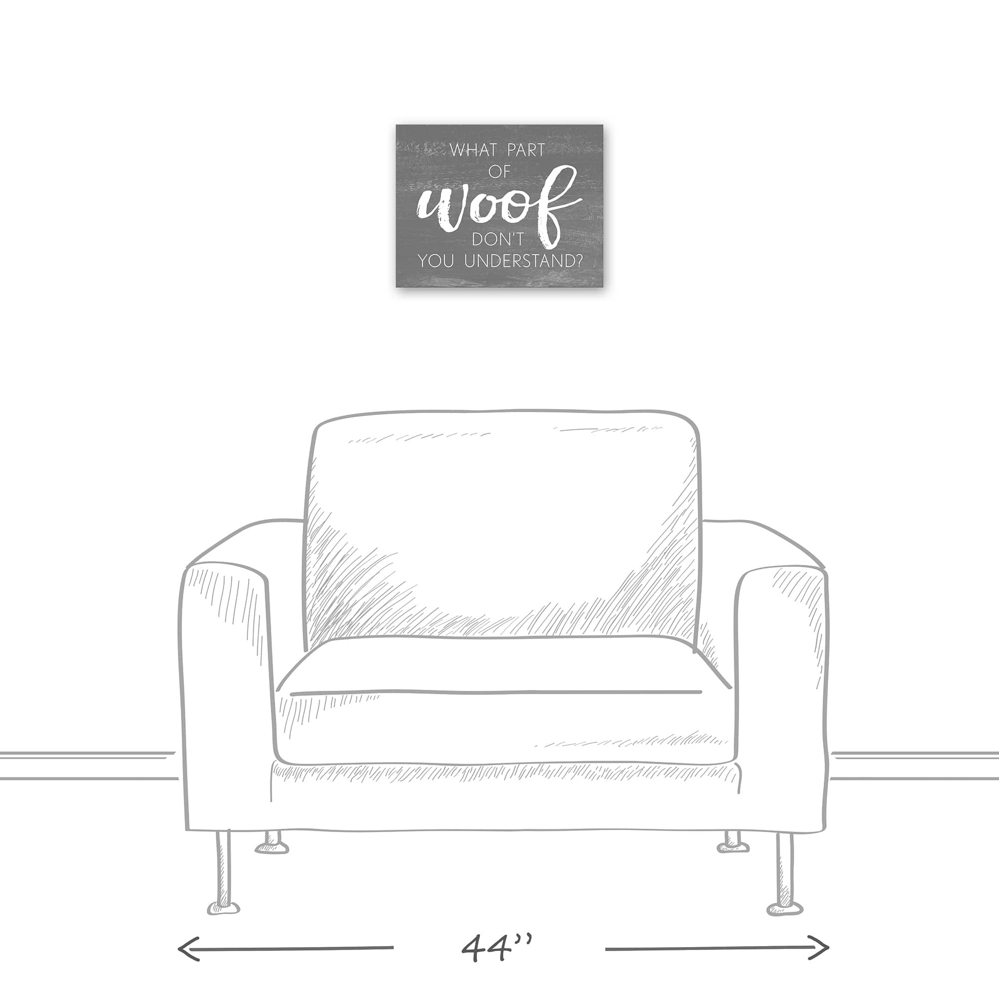 What Part of Woof Canvas Wall Art