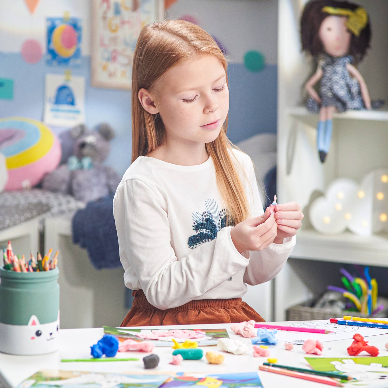Arteza® Kids Dinosaurs Clay By Numbers Kit
