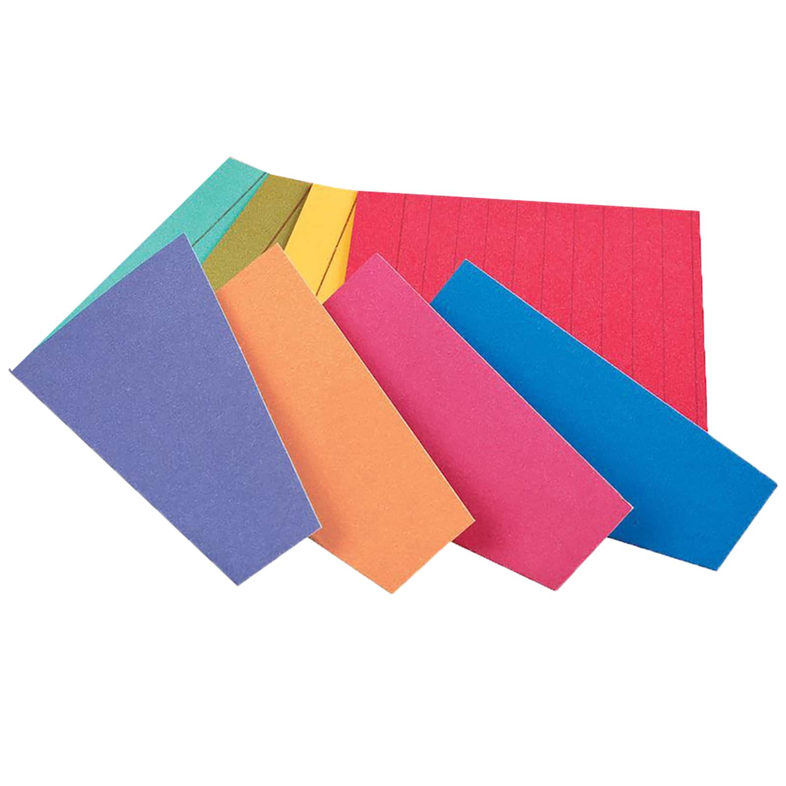 Oxford® 3" x 5" Assorted Colors Two-Tone Index Cards, 10 Packs of 100