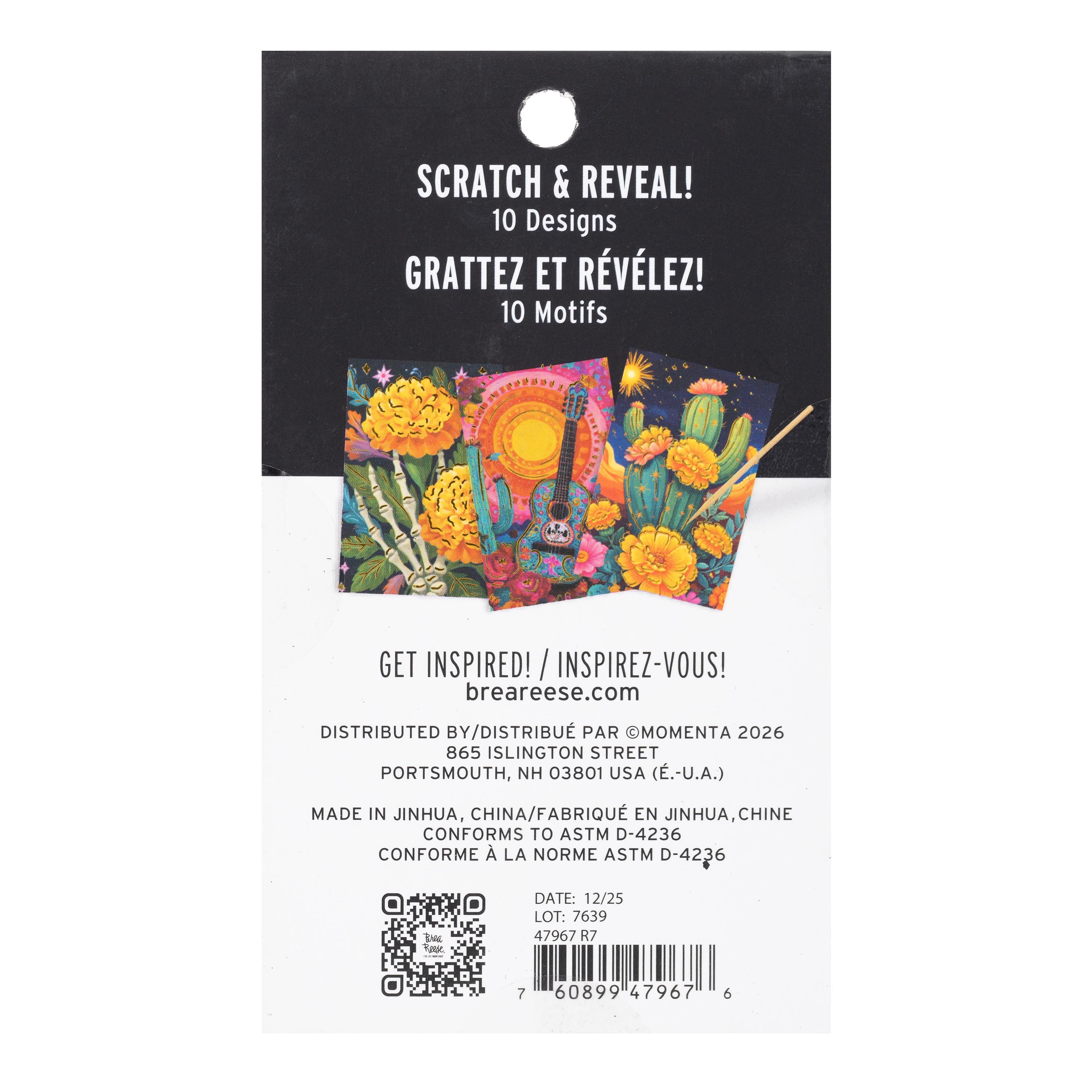 Brea Reese® Mini Day of the Dead Scratch Art Paper Pad