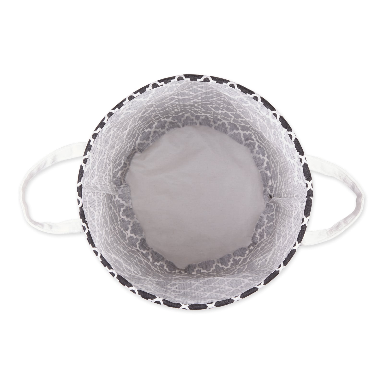 DII® Round Lattice PE-Coated Cotton Polyester Laundry Hamper