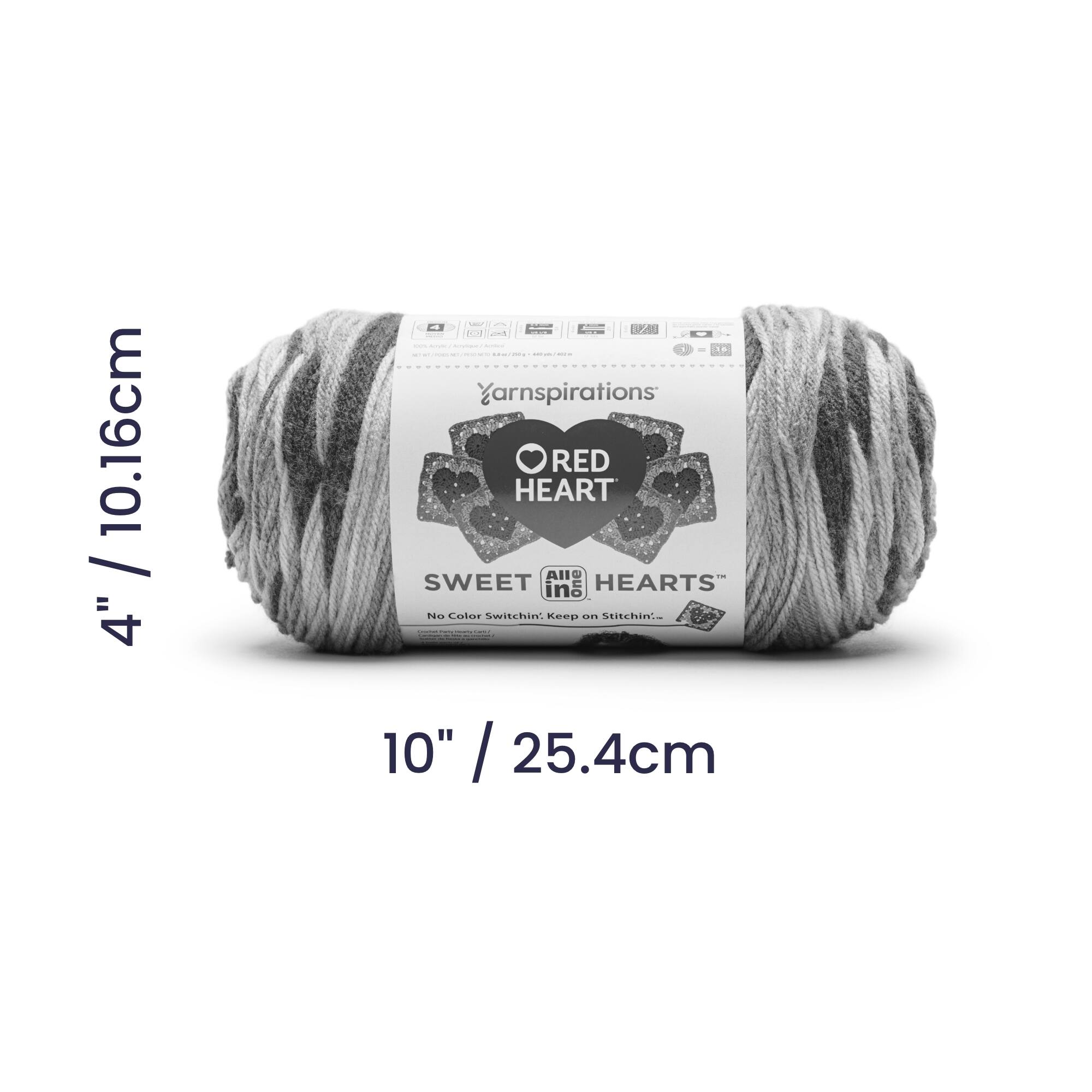 3 Pack Red Heart® All in One™ Sweet Hearts™ Yarn