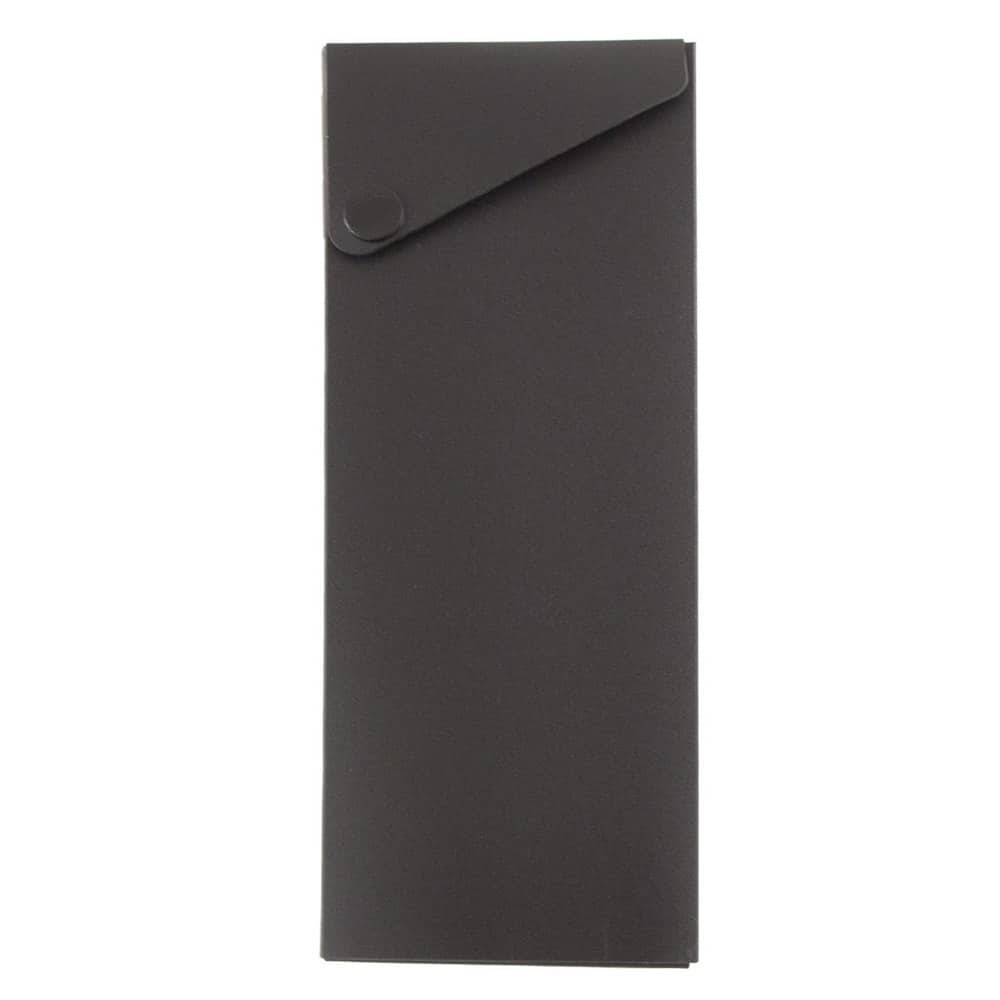JAM Paper Sliding Pencil Case with Button Snap