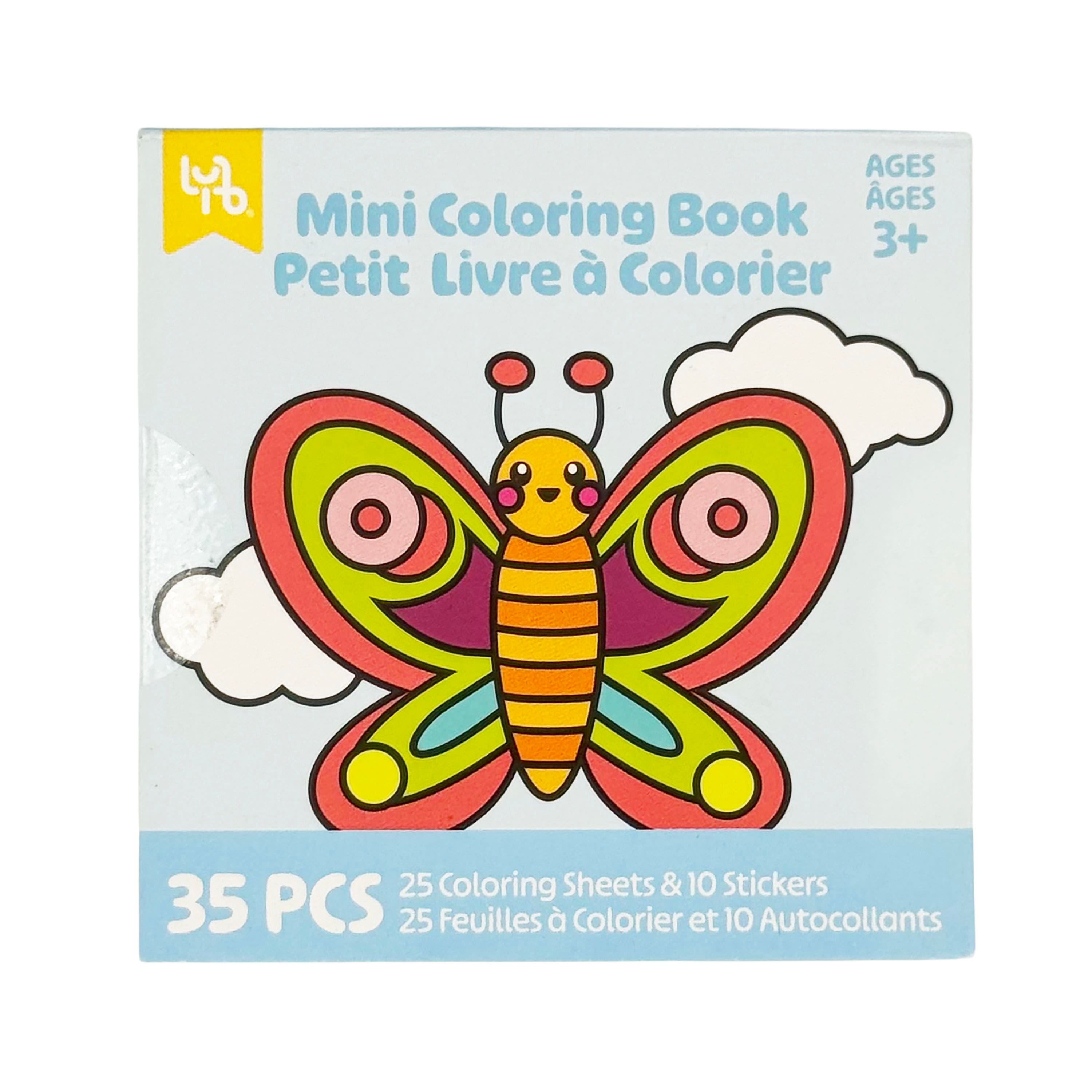 Little Yellow Bicycle® Butterfly Mini Coloring Book