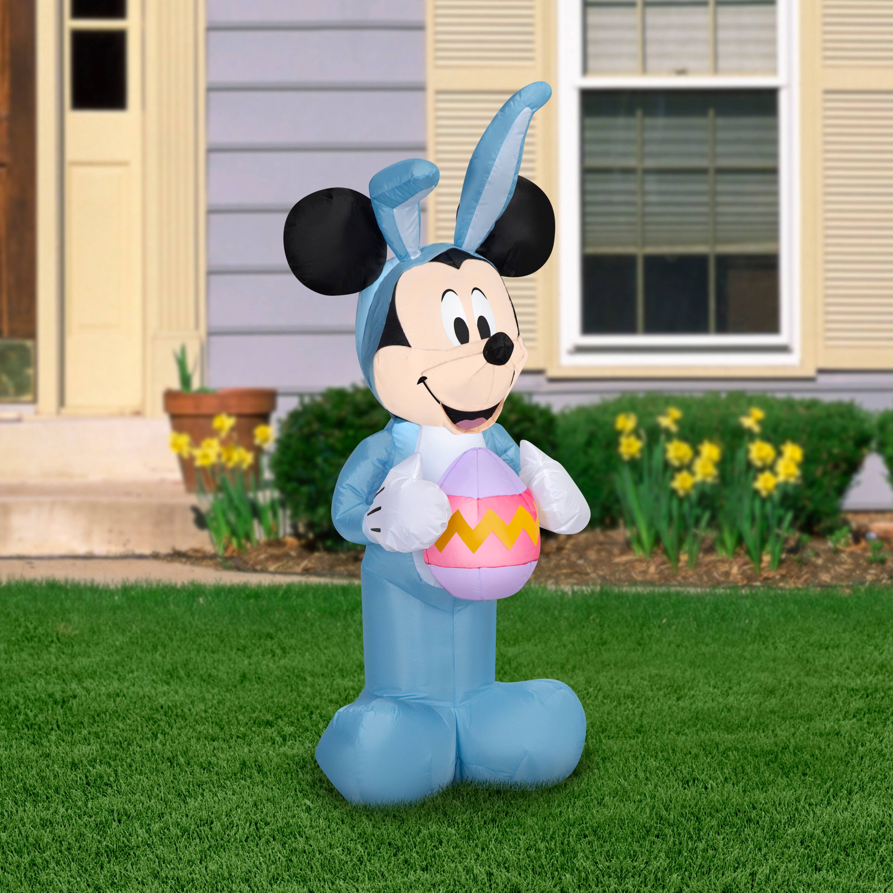 Airblown® 4ft. Blue Disney Mickey Mouse in Bunny Suit
