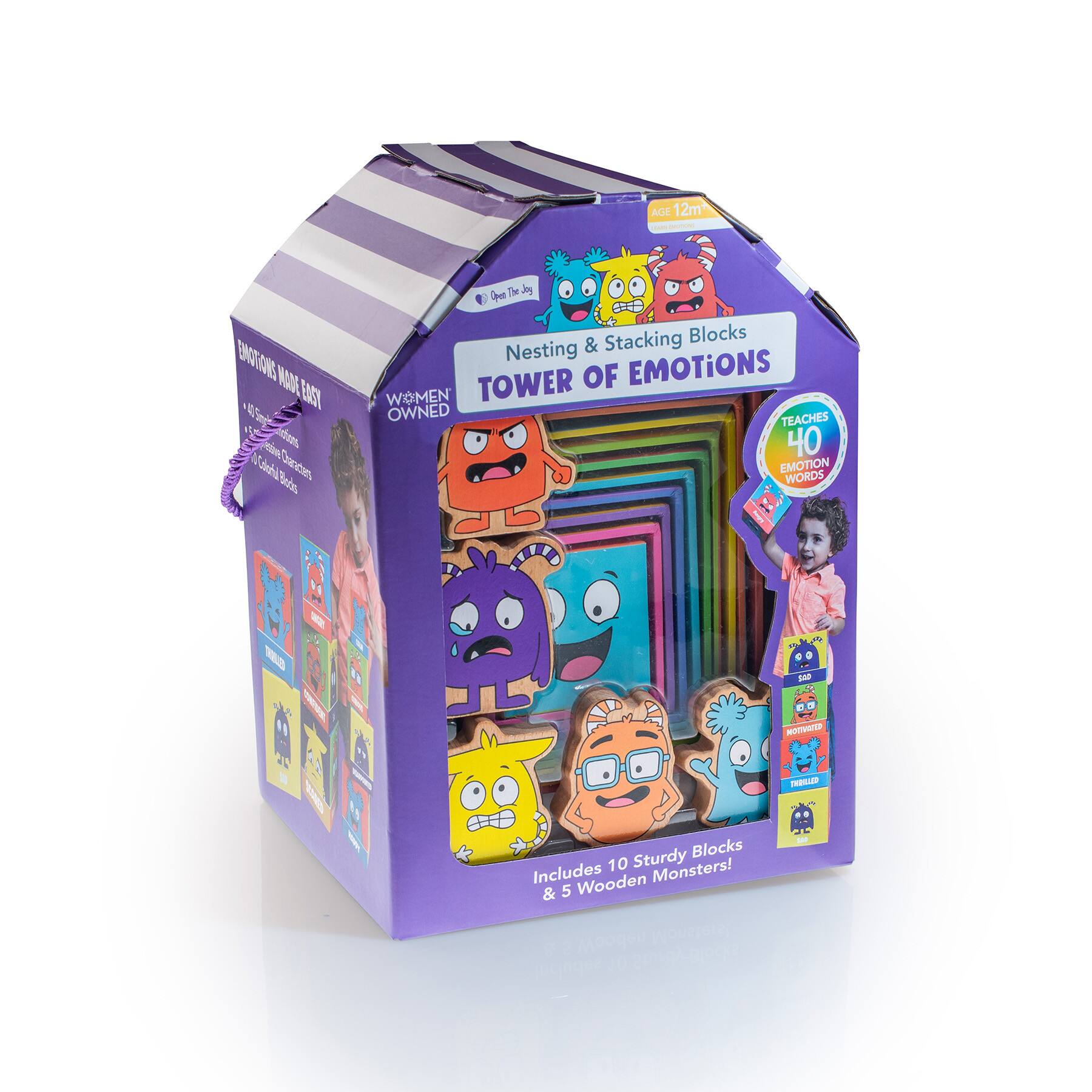 Open the Joy® Tower of Emotions Intelligence Building Game Set