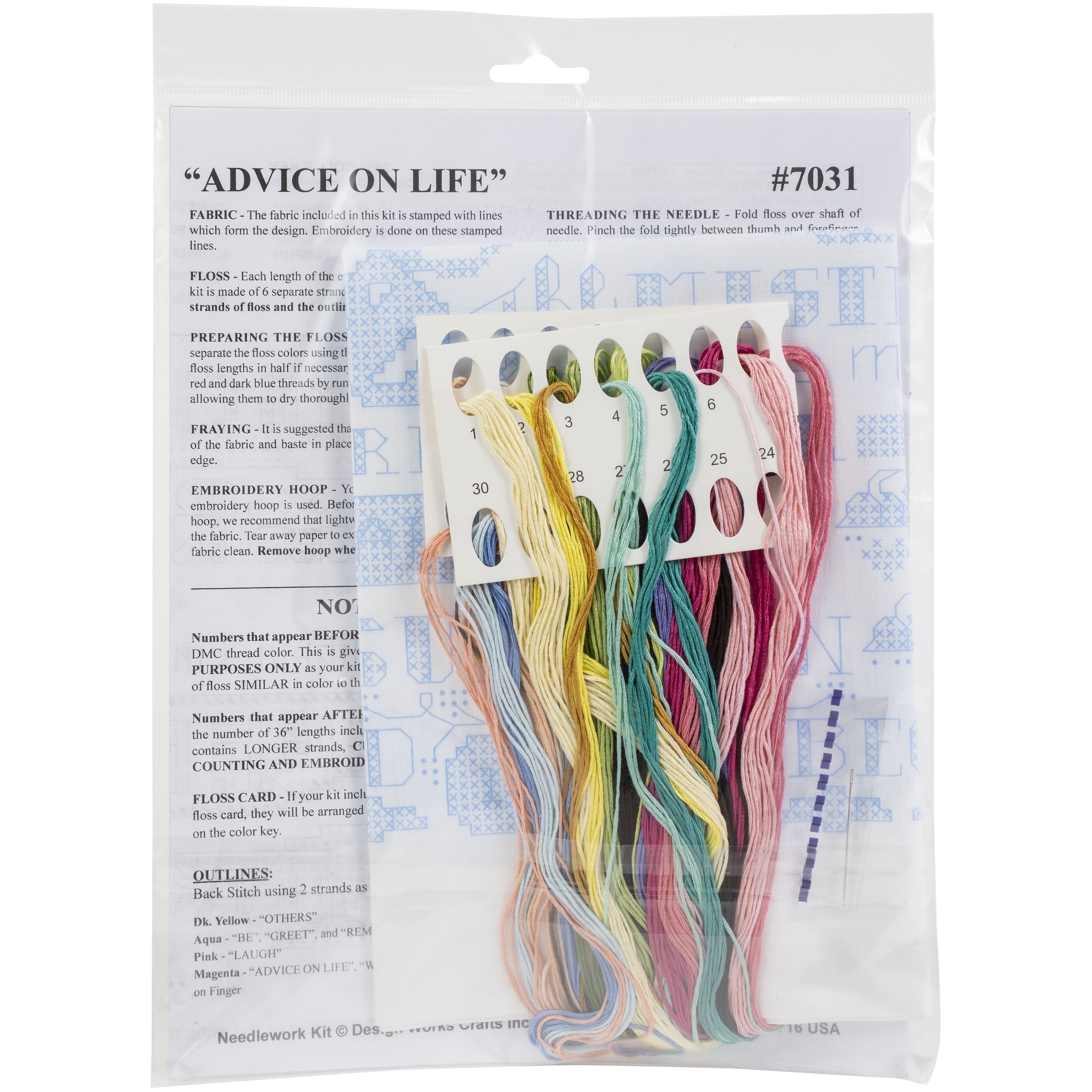 Design Works™ Advice On Life Stamped Cross Stitch Kit