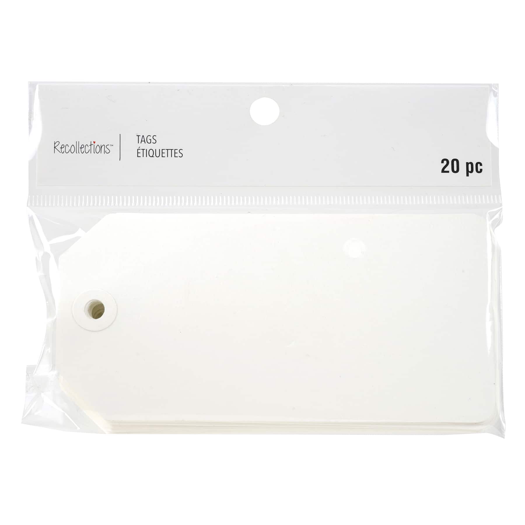 12 Packs: 20 ct. (240 total) Large Ivory Tags by Recollections™