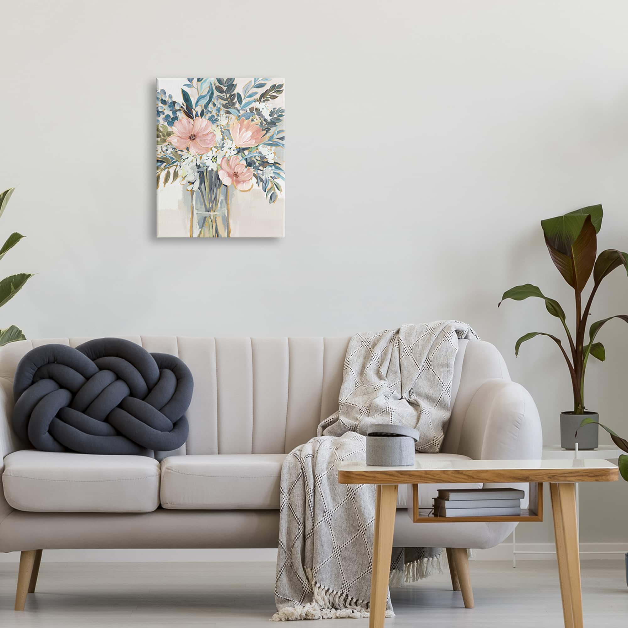 Stupell Industries Beautiful Flower Bouquet Painting Delicate Blossoms Canvas Wall Art