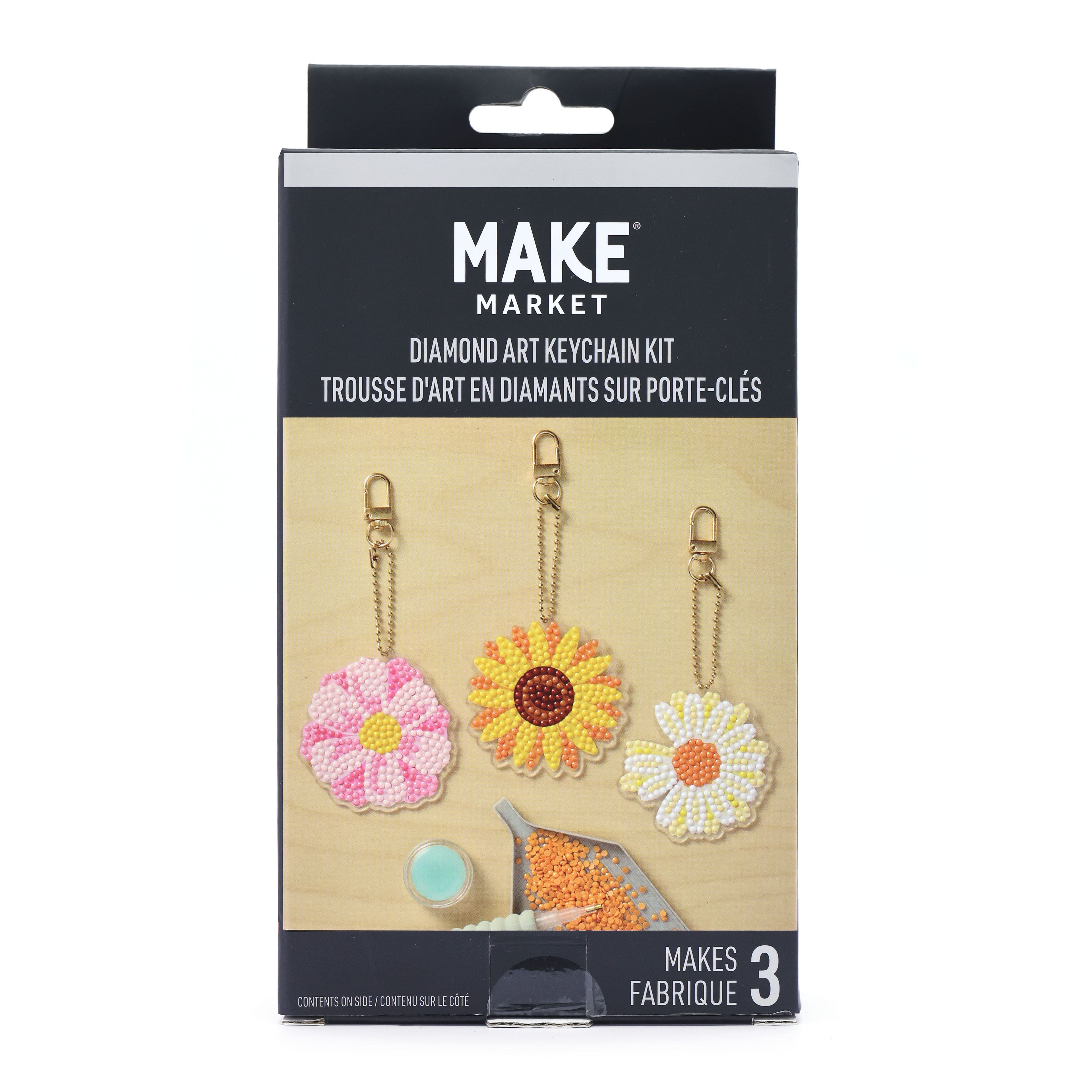 Flowers Diamond Art Keychain Kit by Make Market®